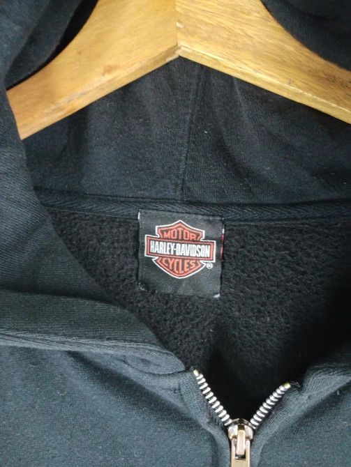 Harley Davidson Vintage 90's Harley Davidson Big Skulls Hoodie Distressed Size US XL / EU 56 / 4 - 5 Thumbnail
