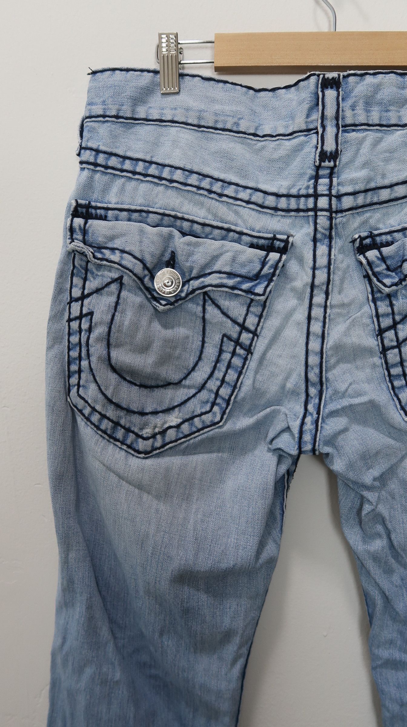 True Religion Vintage True Religion Ricky Super Distressed Denim Size US 32 / EU 48 - 15 Thumbnail