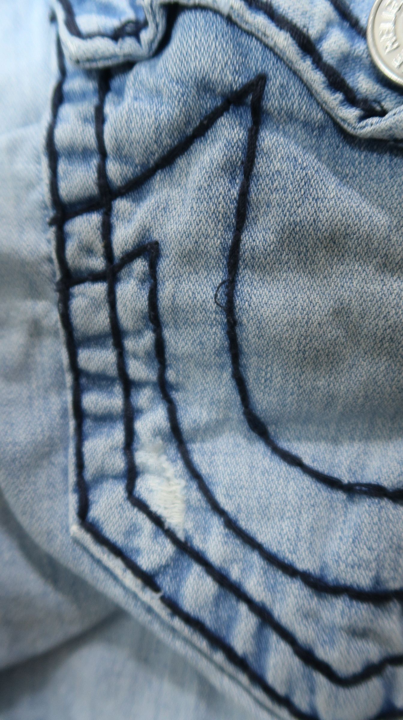 True Religion Vintage True Religion Ricky Super Distressed Denim Size US 32 / EU 48 - 17 Thumbnail