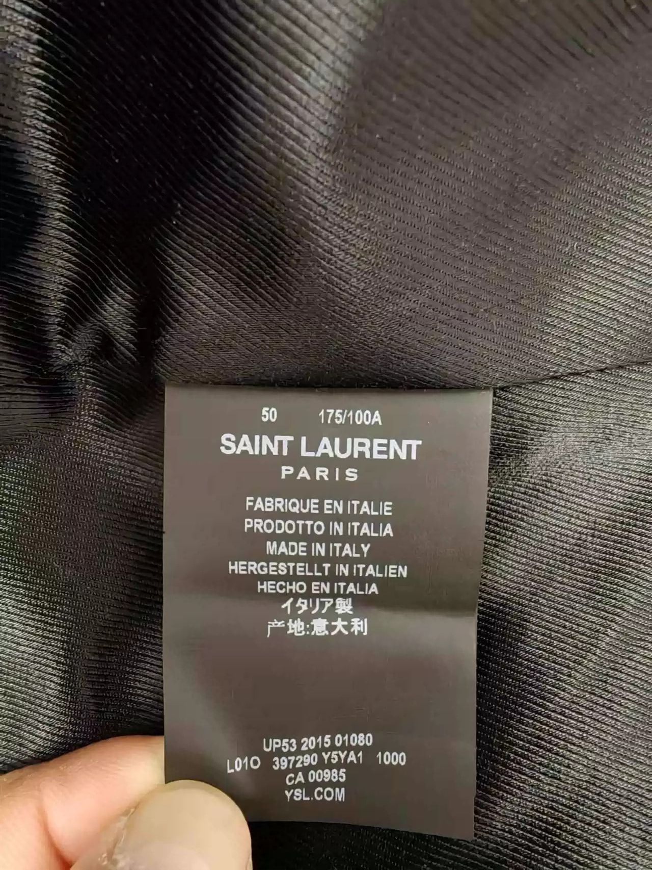 Yves Saint Laurent Saint Laurent 2015 L01 Leather Jacket Size 50 Black Size US M / EU 48-50 / 2 - 6 Thumbnail