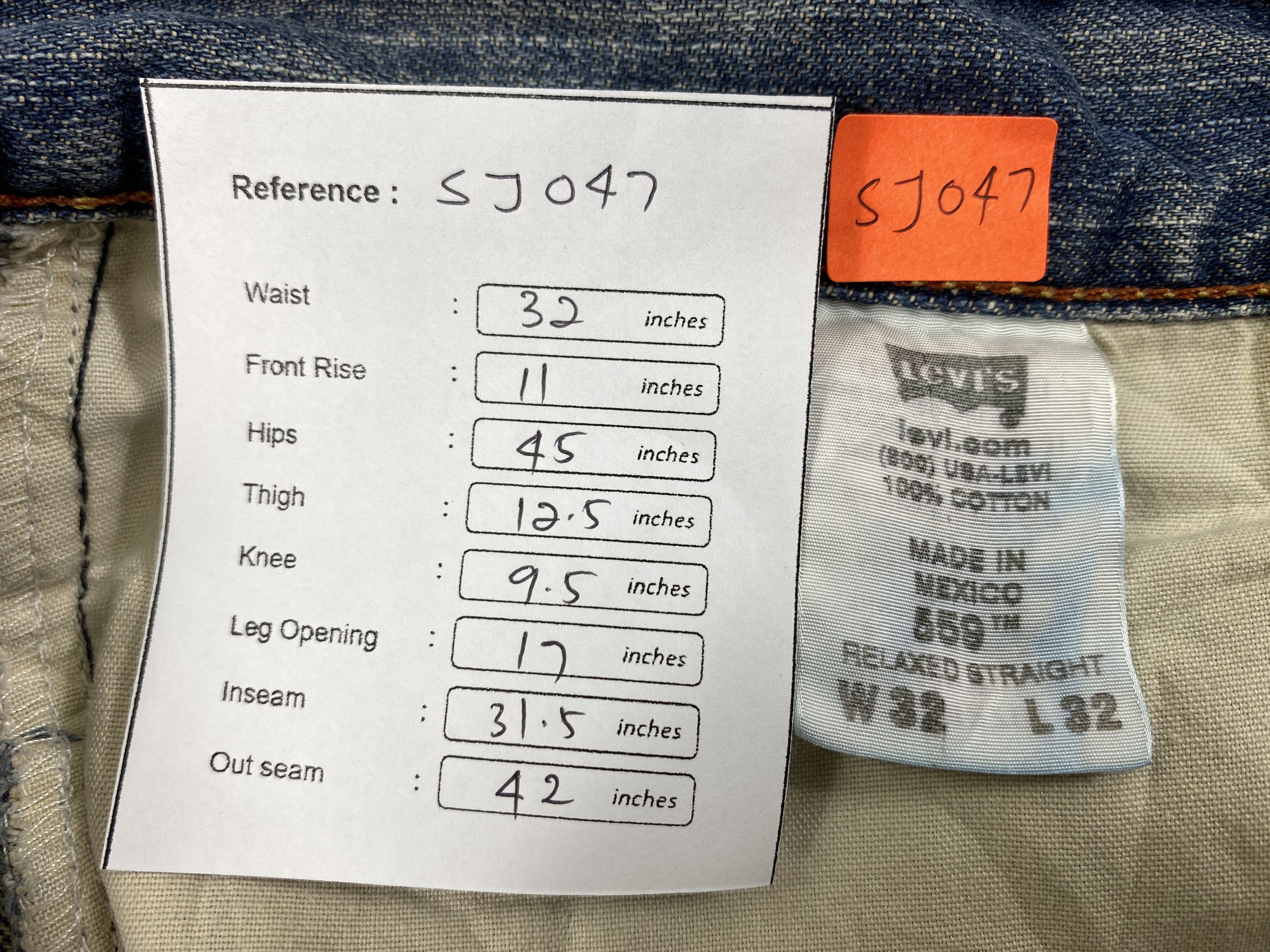 Levi's Blue Distressed Vintage Levi's 559 32x31.5 Denim -SJ047 Size US 32 / EU 48 - 8 Thumbnail