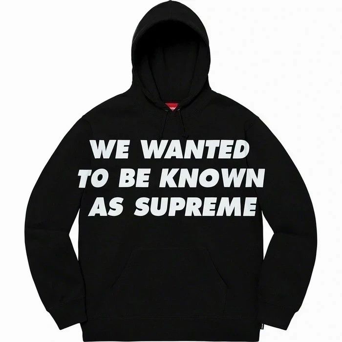 Supreme Supreme 20SS Known As Hooded Sweatshirt Black Size XL Grailed