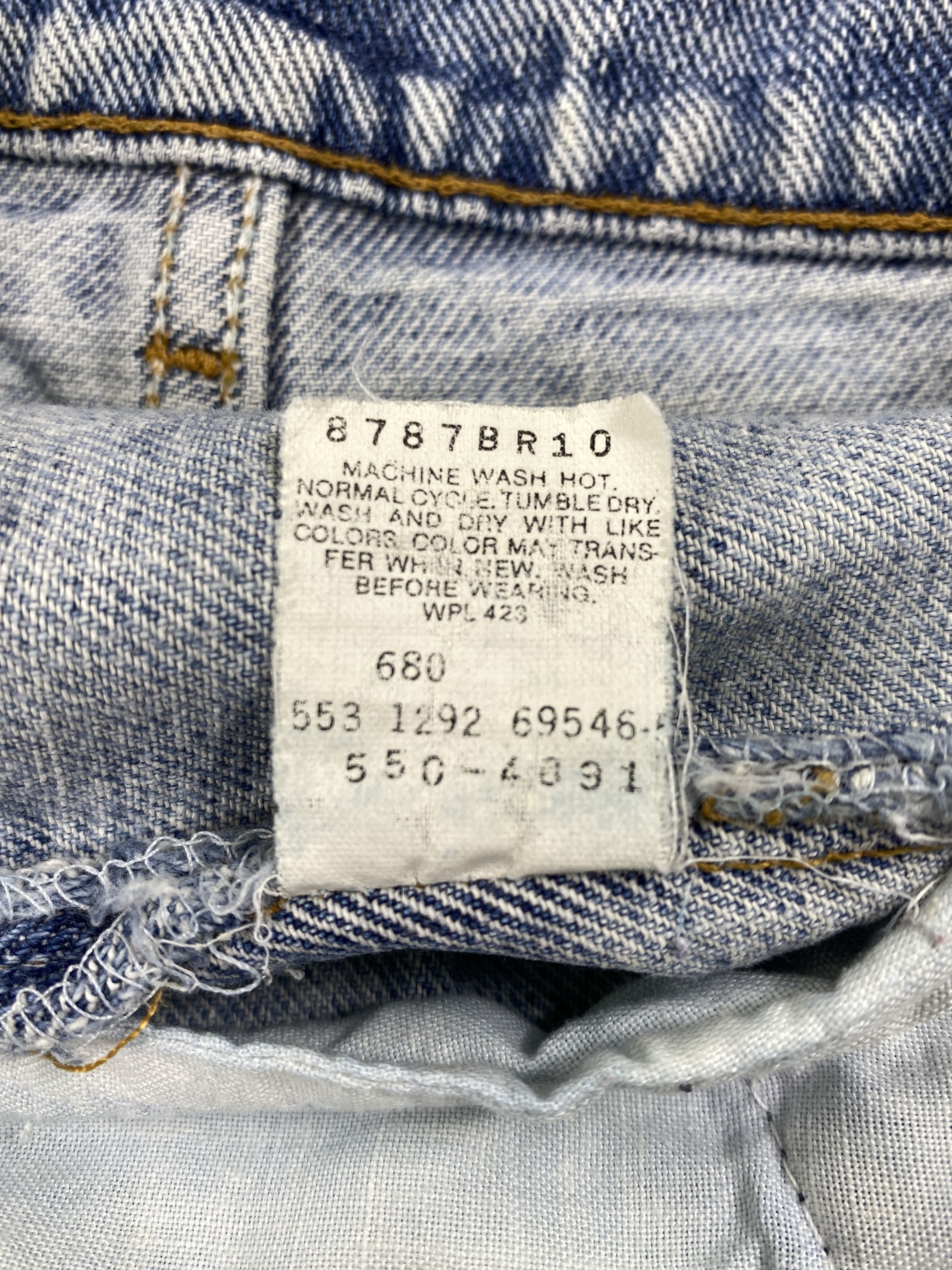 Levi's 90s Light Wash Vintage Levi's 550 USA 33x30.5 Denim -JN1235 Size US 33 - 9 Thumbnail