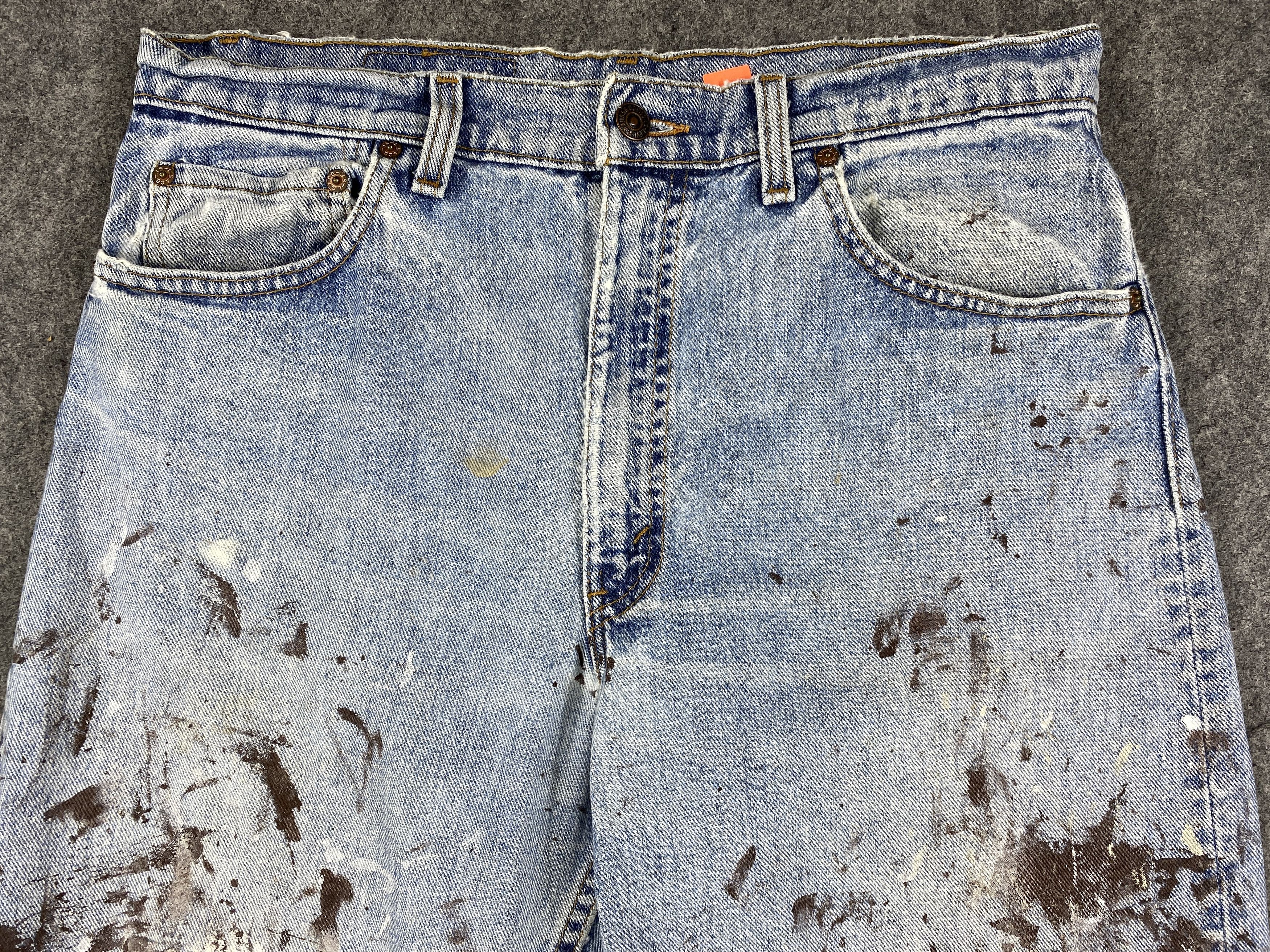 Levi's 90s Light Wash Vintage Levi's 550 USA 33x30.5 Denim -JN1235 Size US 33 - 3 Thumbnail