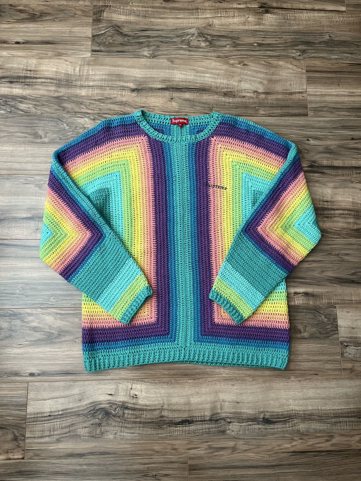 定価以下！新品未開封！Hand Crocheted Sweater『M』 CROCHETED