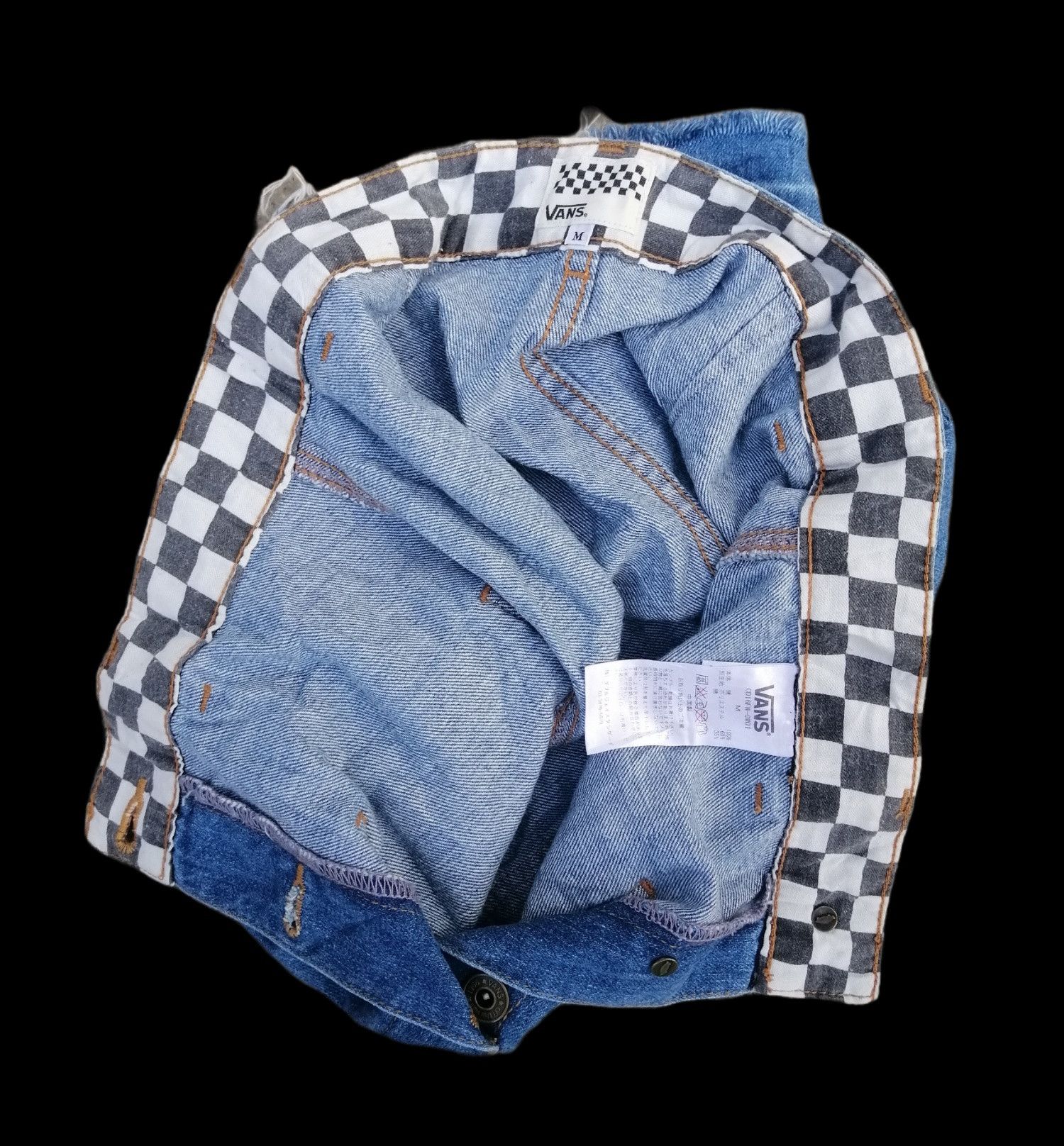 Vans Vintage Vans Streetwear Denim Mini Skirt Size 29" - 8 Thumbnail