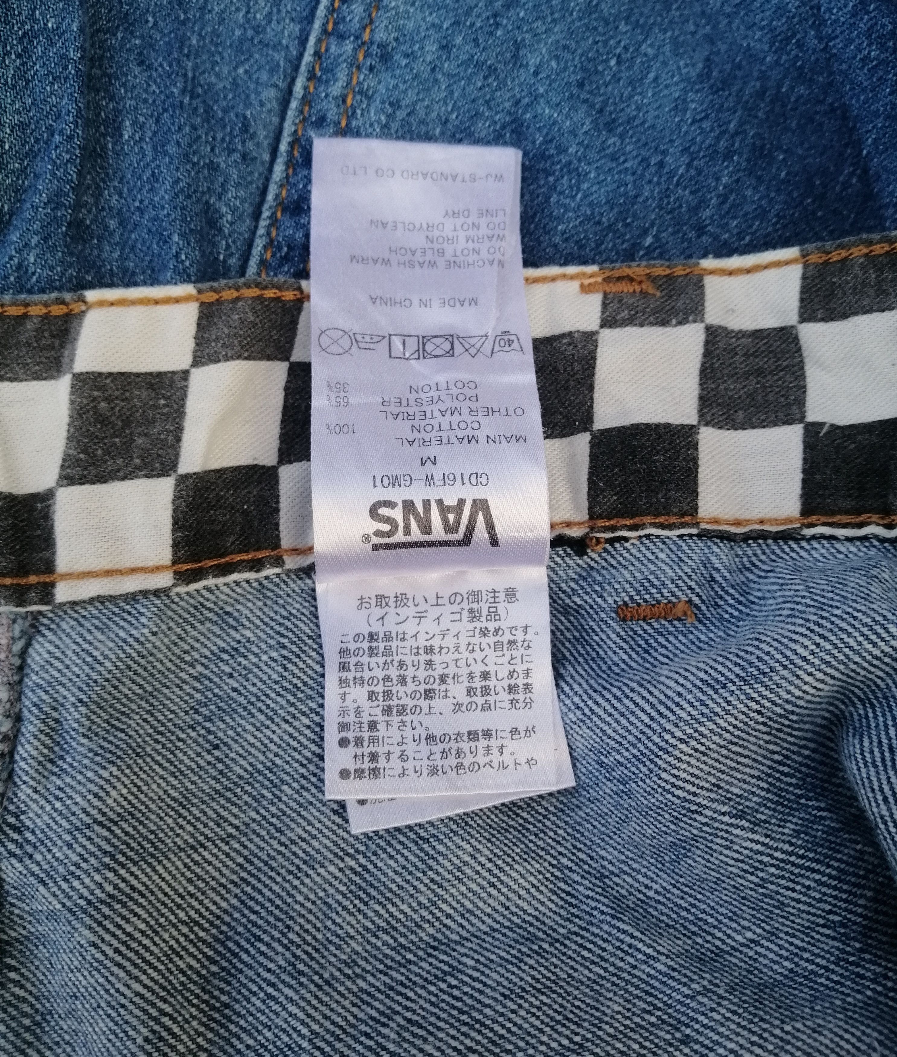 Vans Vintage Vans Streetwear Denim Mini Skirt Size 29" - 13 Thumbnail