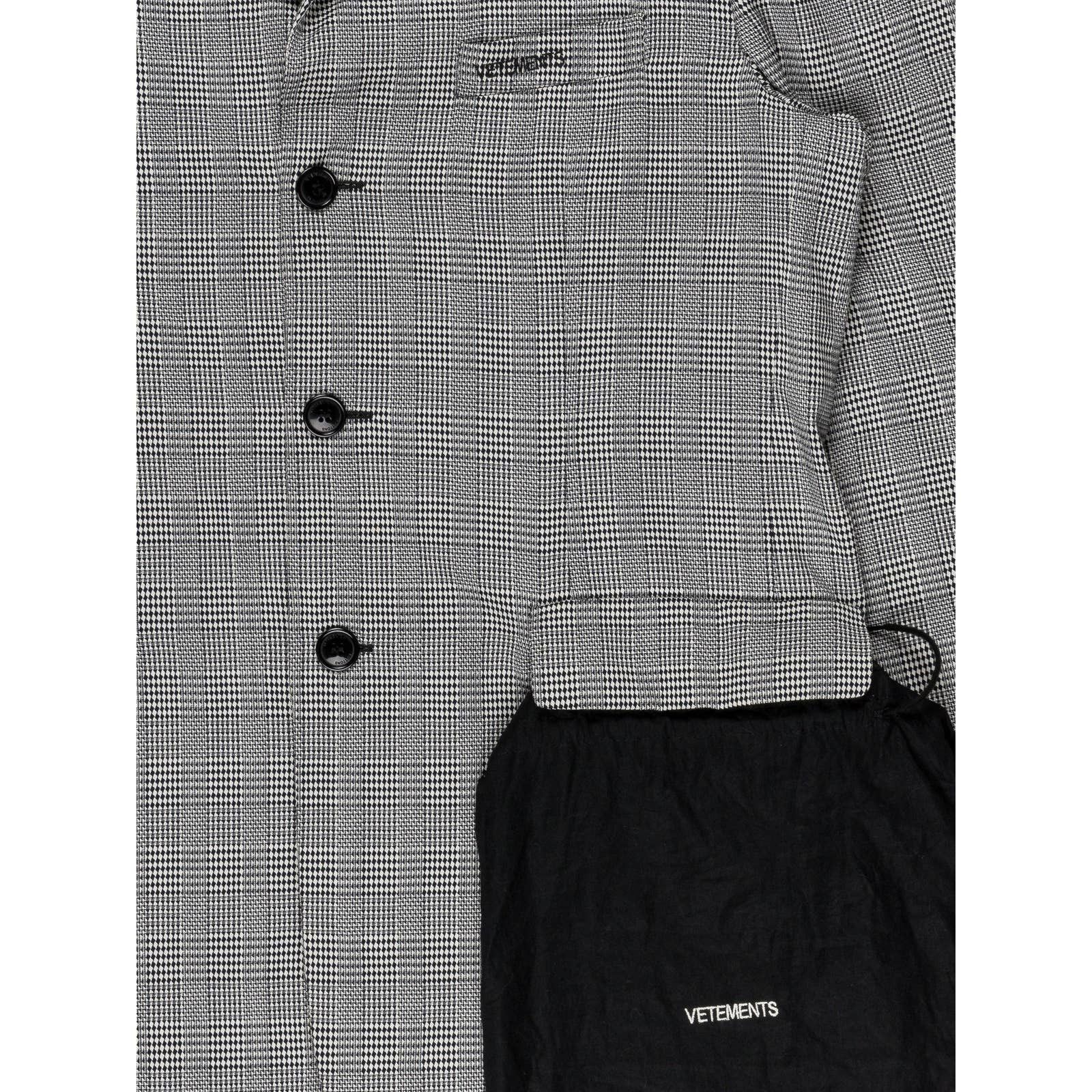 Vetements Transformable Prince of Wales Blazer Size 40R - 2 Thumbnail