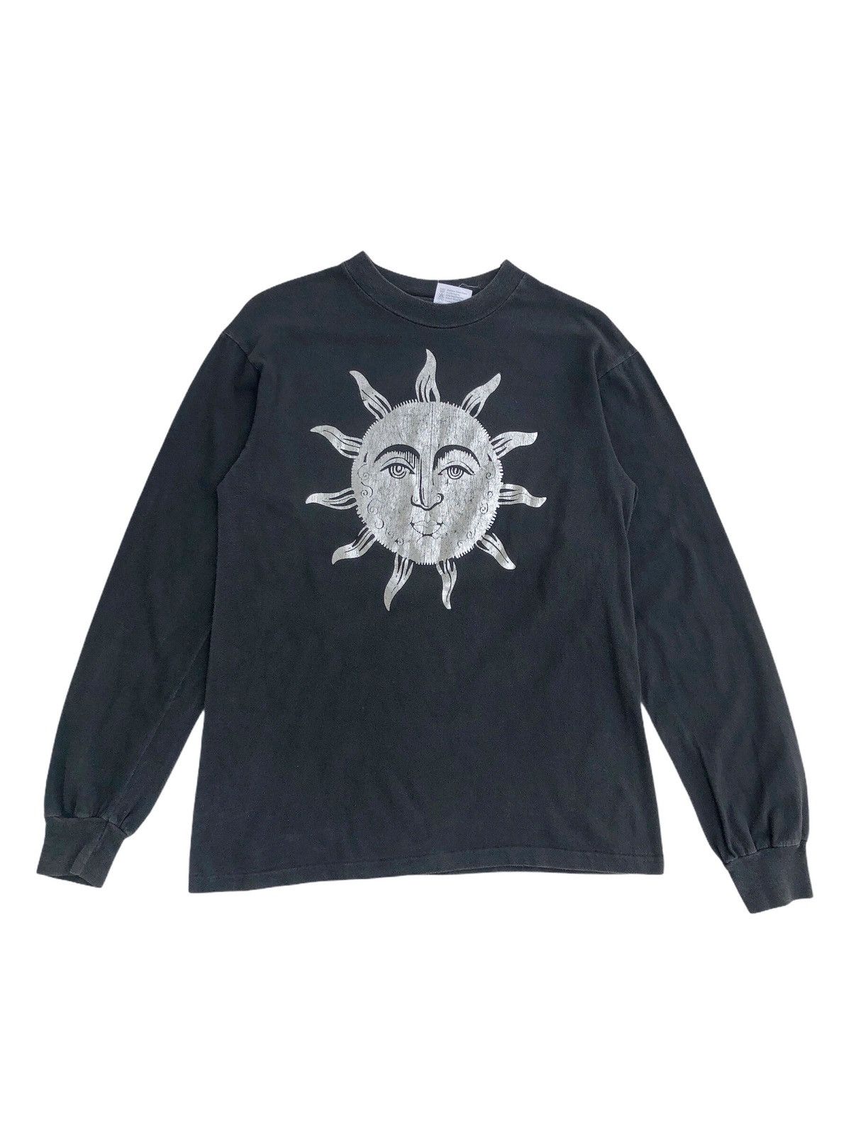image of Band Tees x Vintage 90's Sublime Silver Print Tee in Black, Men's (Size Small)