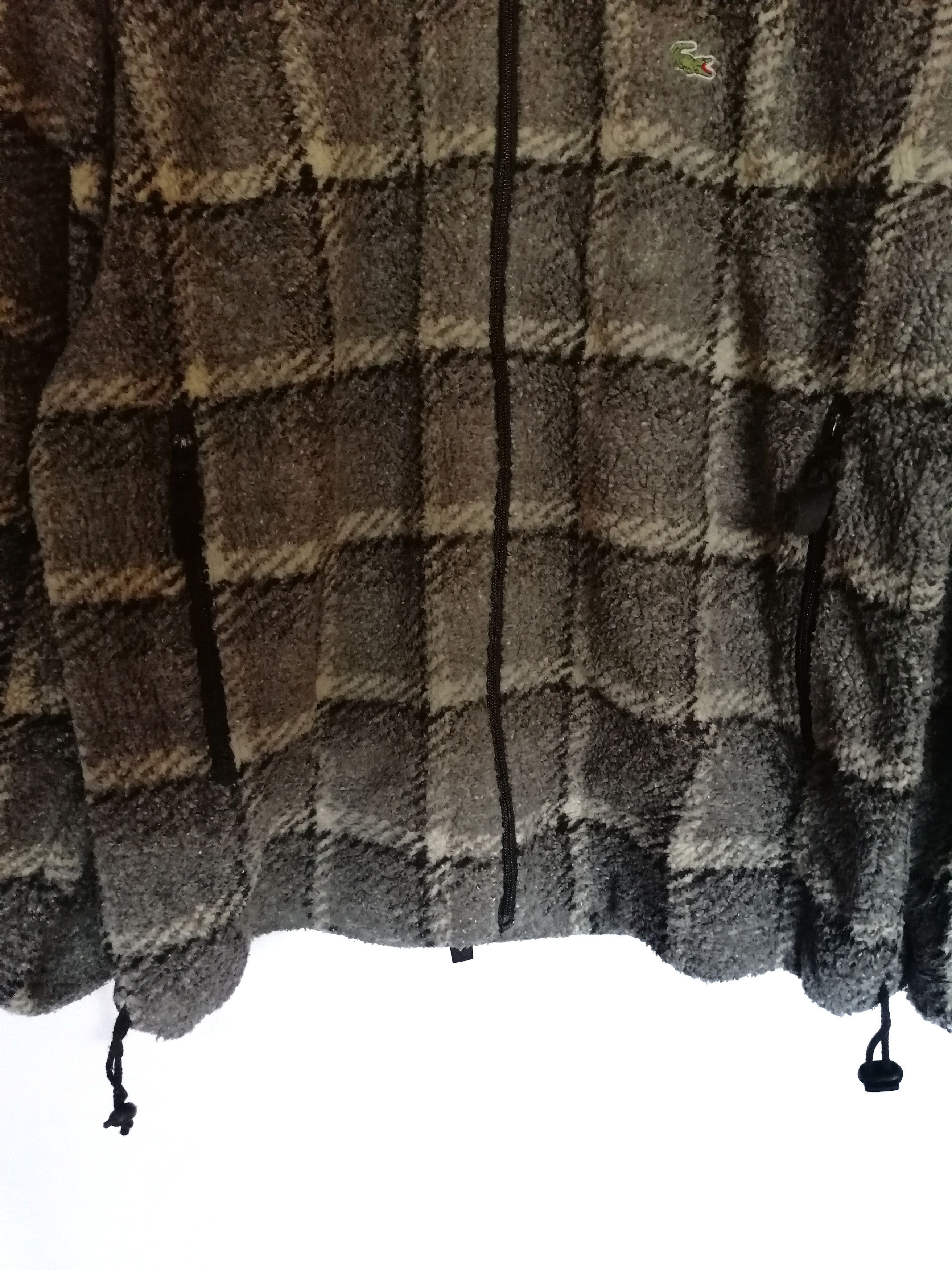 Lacoste Vintage LACOSTE Fleece Checkered Jacket Size US M / EU 48-50 / 2 - 4 Thumbnail