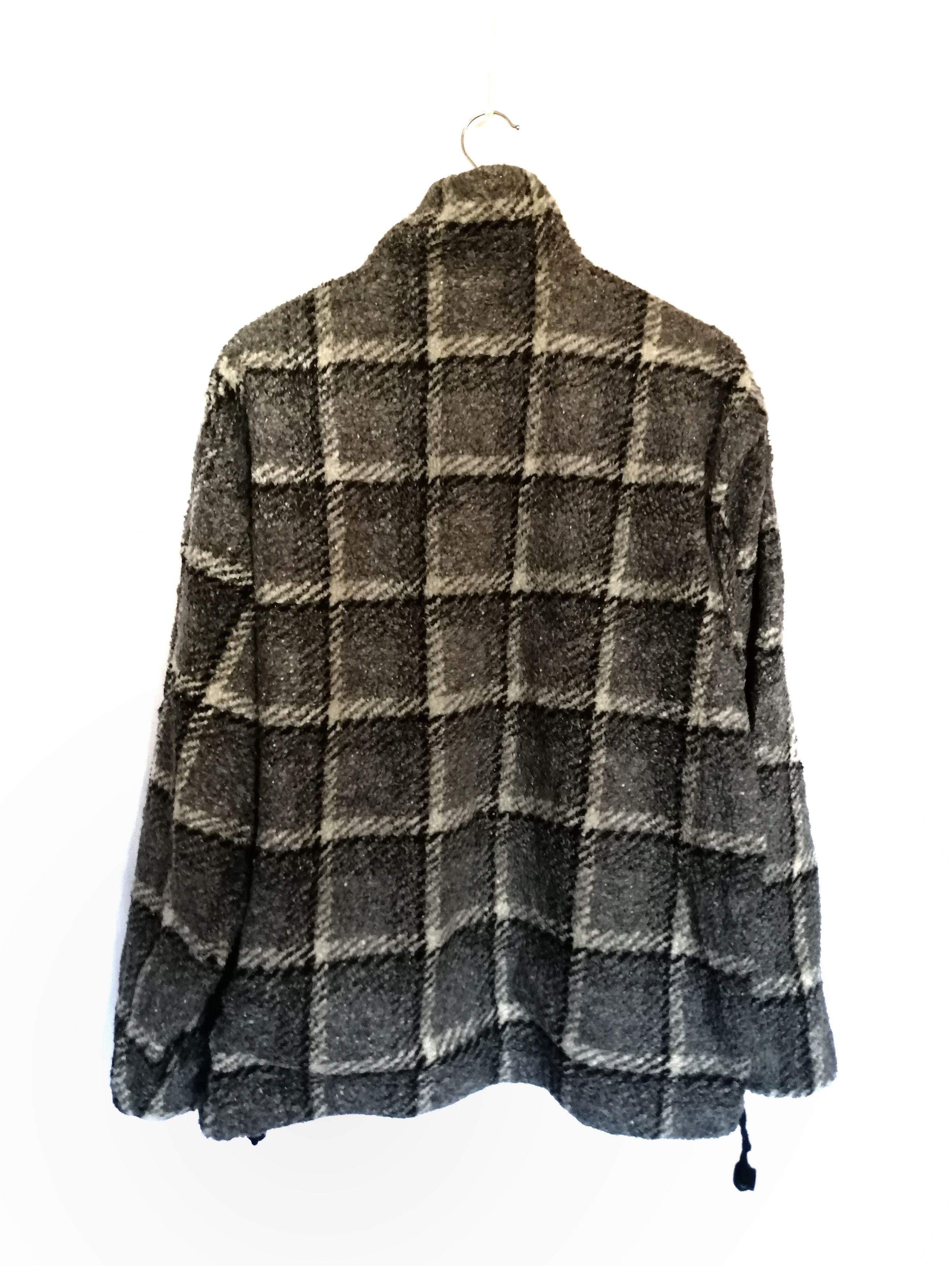 Lacoste Vintage LACOSTE Fleece Checkered Jacket Size US M / EU 48-50 / 2 - 7 Thumbnail