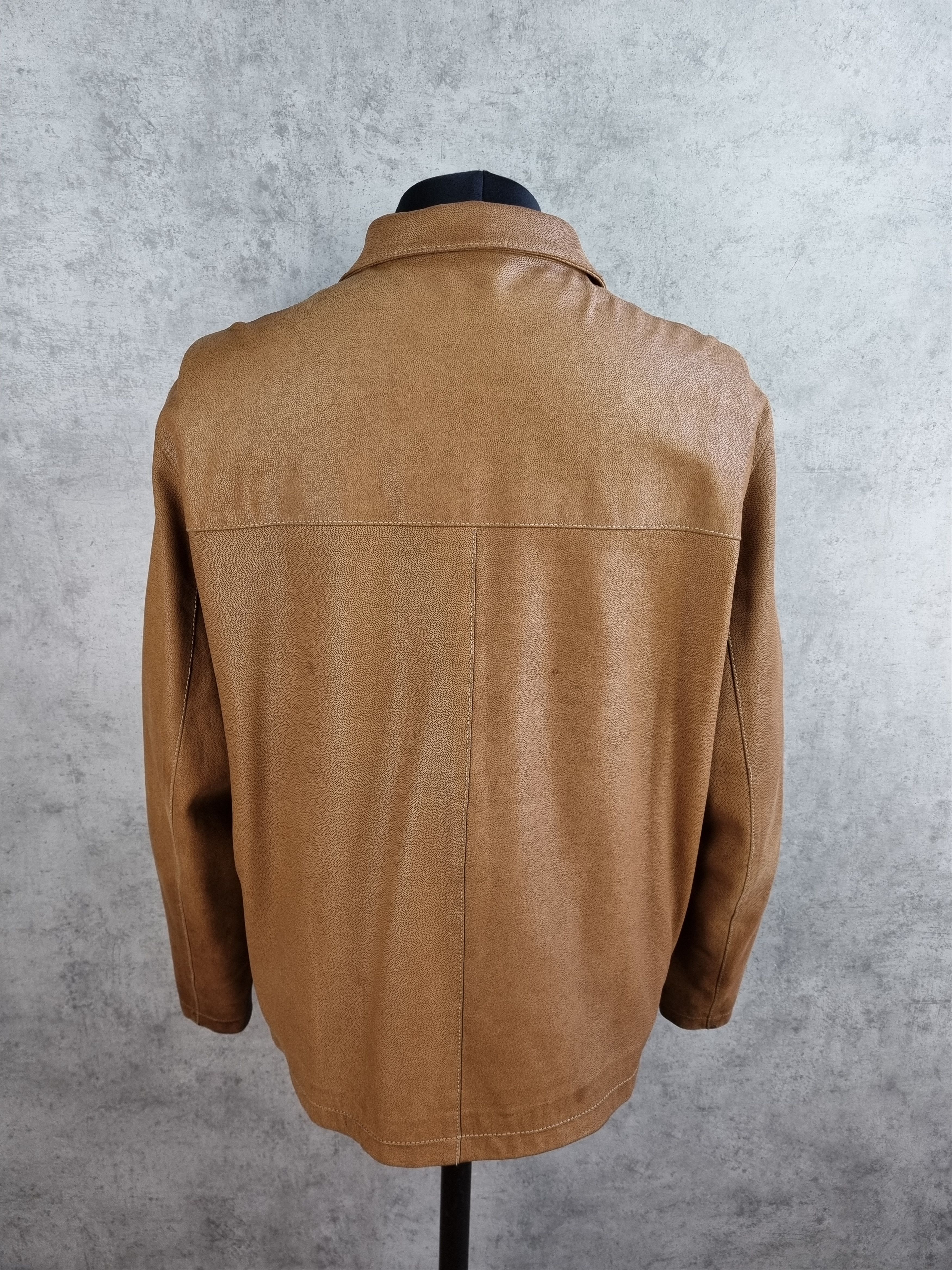 Genuine Leather RRP ±1500$ Rare LATINI Handmade in Italy leather Jacket Size US L / EU 52-54 / 3 - 17 Thumbnail