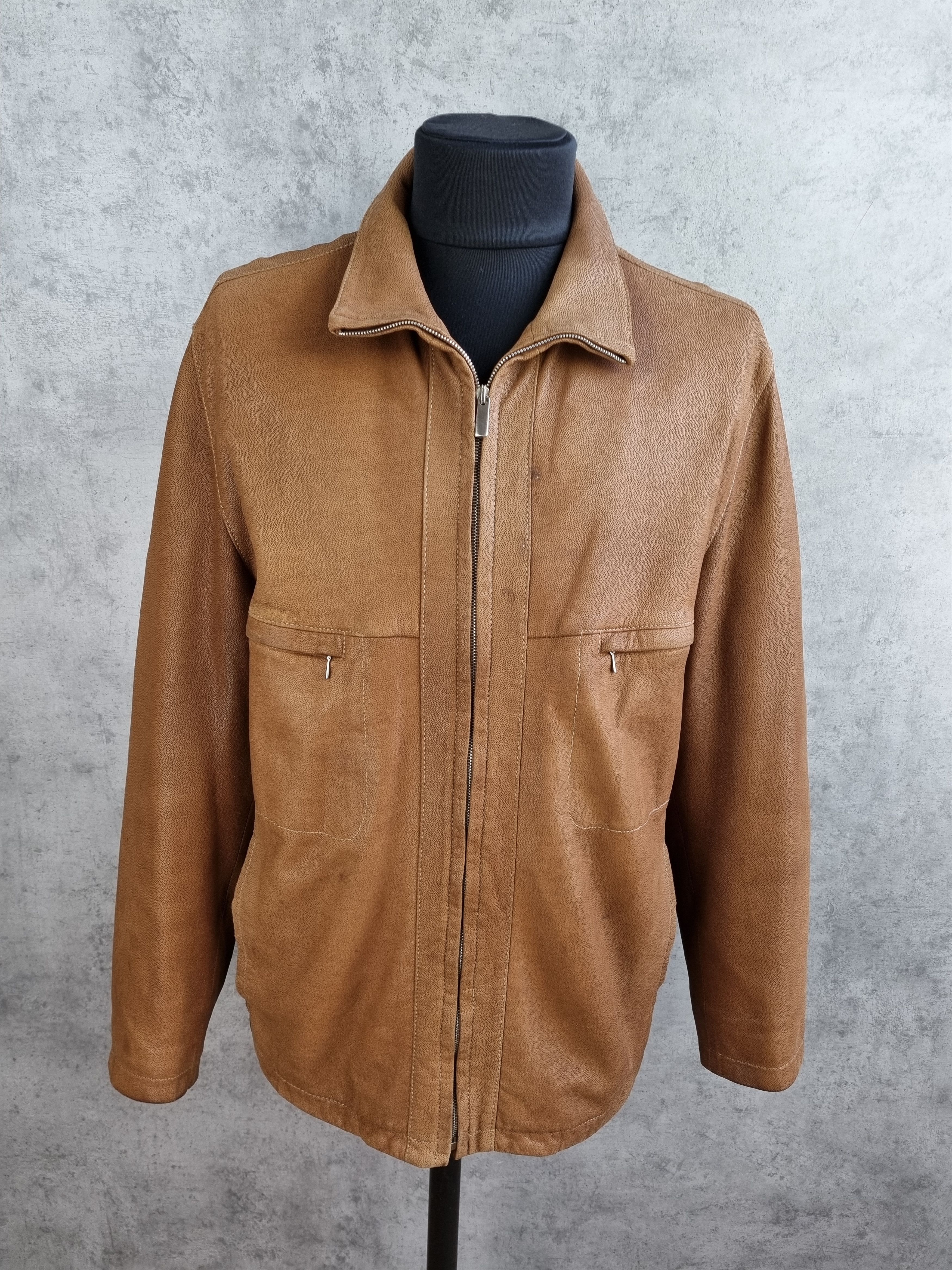 Genuine Leather RRP ±1500$ Rare LATINI Handmade in Italy leather Jacket Size US L / EU 52-54 / 3 - 21 Thumbnail