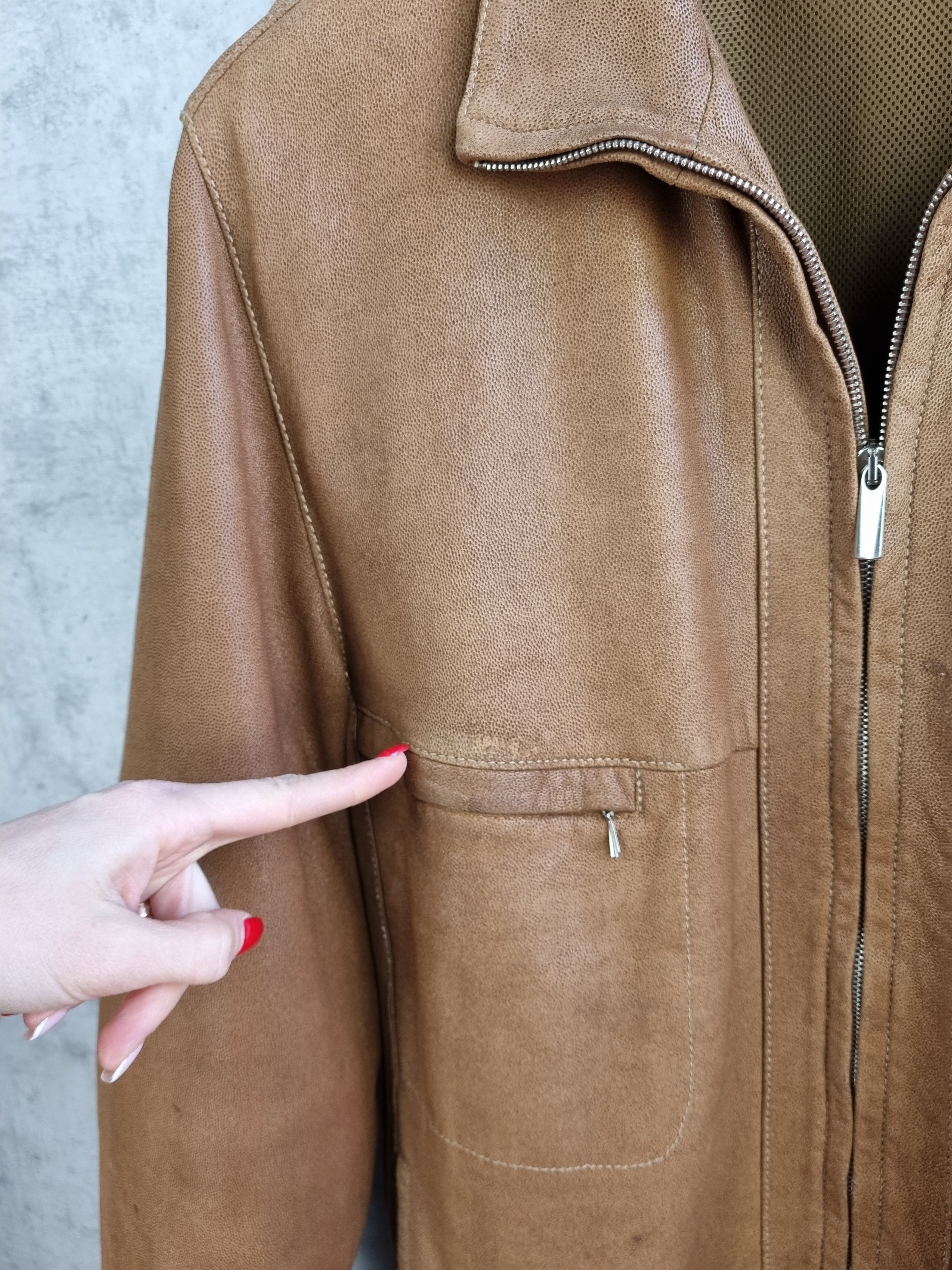 Genuine Leather RRP ±1500$ Rare LATINI Handmade in Italy leather Jacket Size US L / EU 52-54 / 3 - 10 Thumbnail