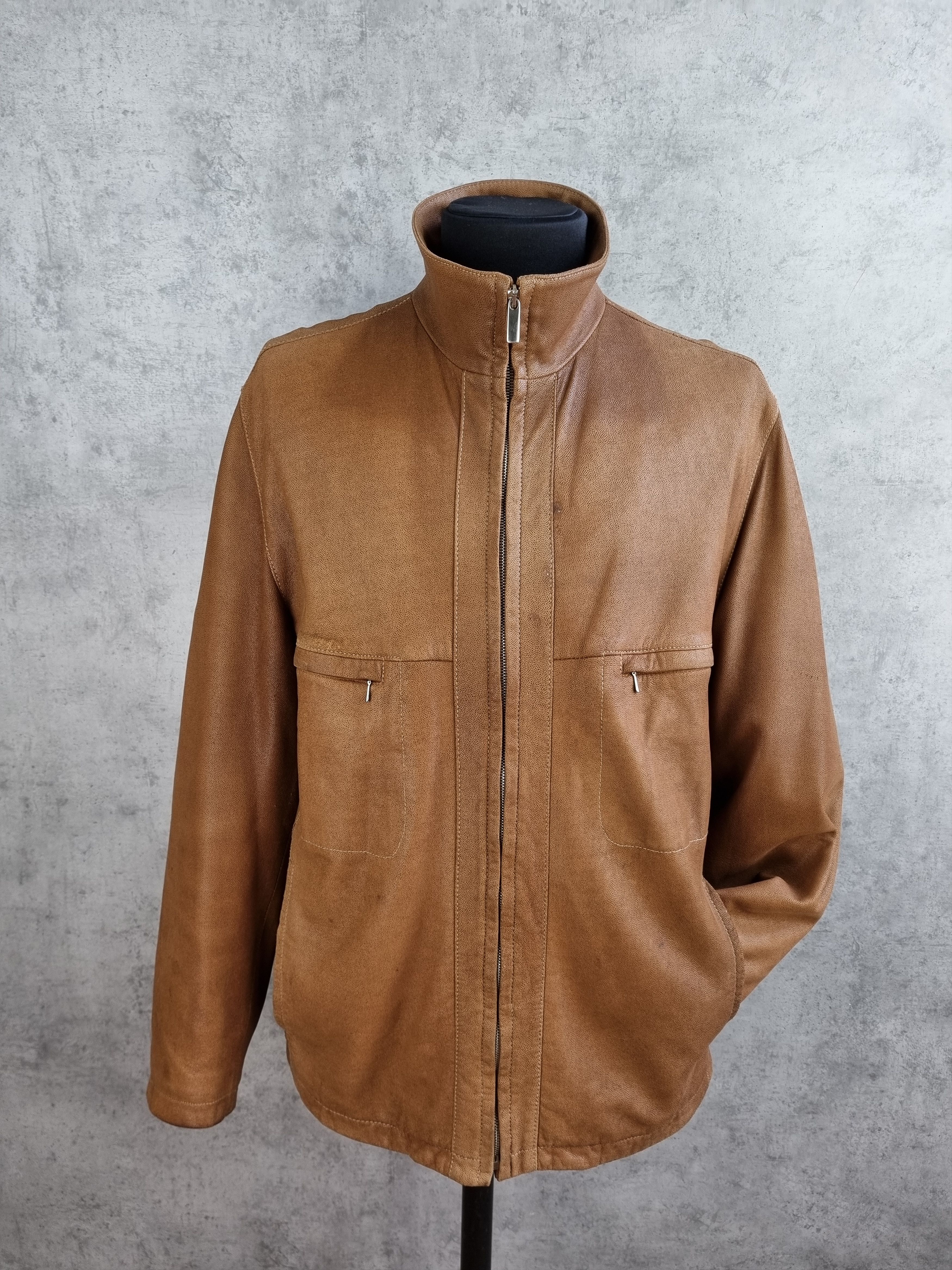 Genuine Leather RRP ±1500$ Rare LATINI Handmade in Italy leather Jacket Size US L / EU 52-54 / 3 - 20 Thumbnail