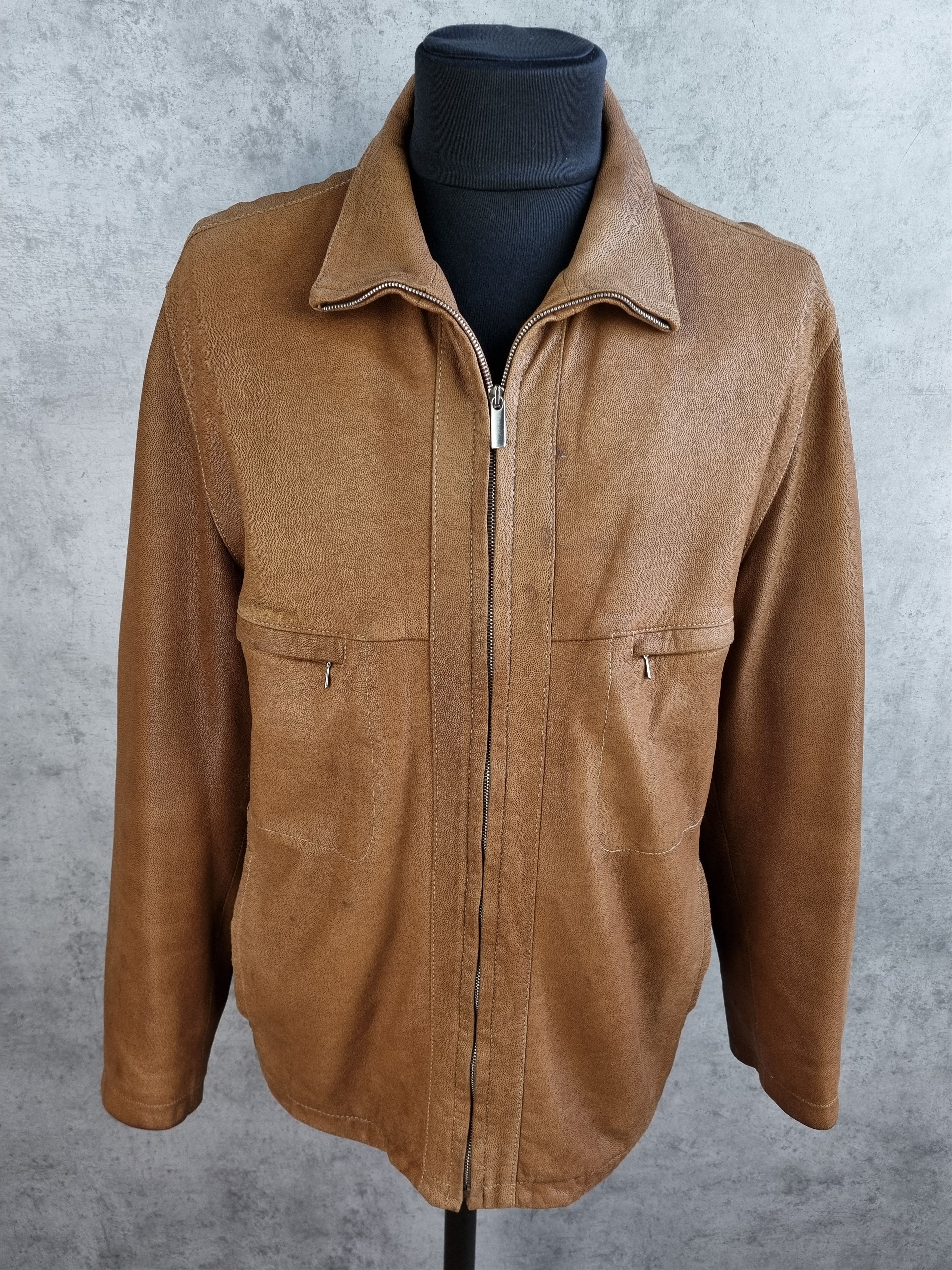 Genuine Leather RRP ±1500$ Rare LATINI Handmade in Italy leather Jacket Size US L / EU 52-54 / 3 - 1 Thumbnail