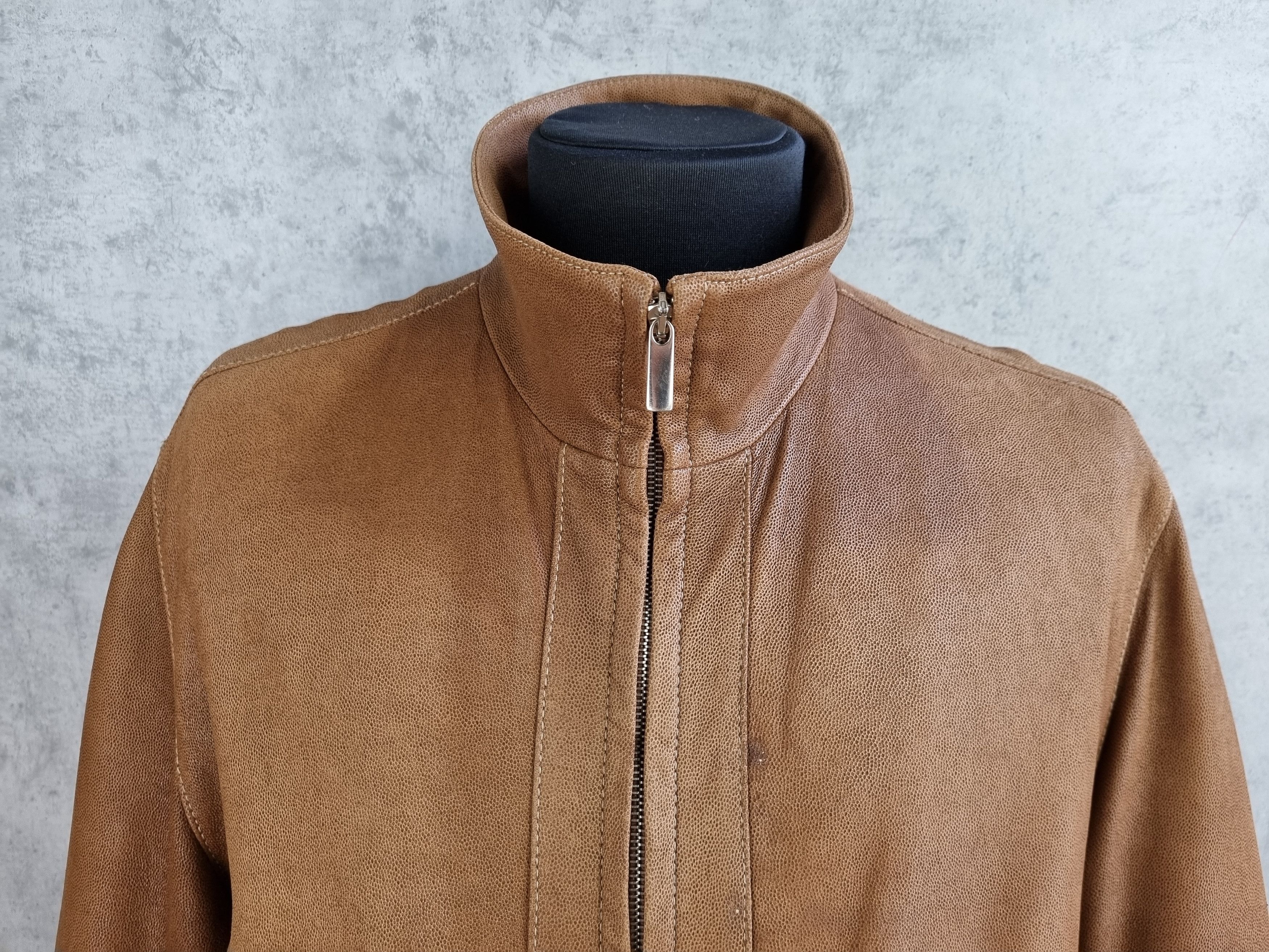Genuine Leather RRP ±1500$ Rare LATINI Handmade in Italy leather Jacket Size US L / EU 52-54 / 3 - 19 Thumbnail