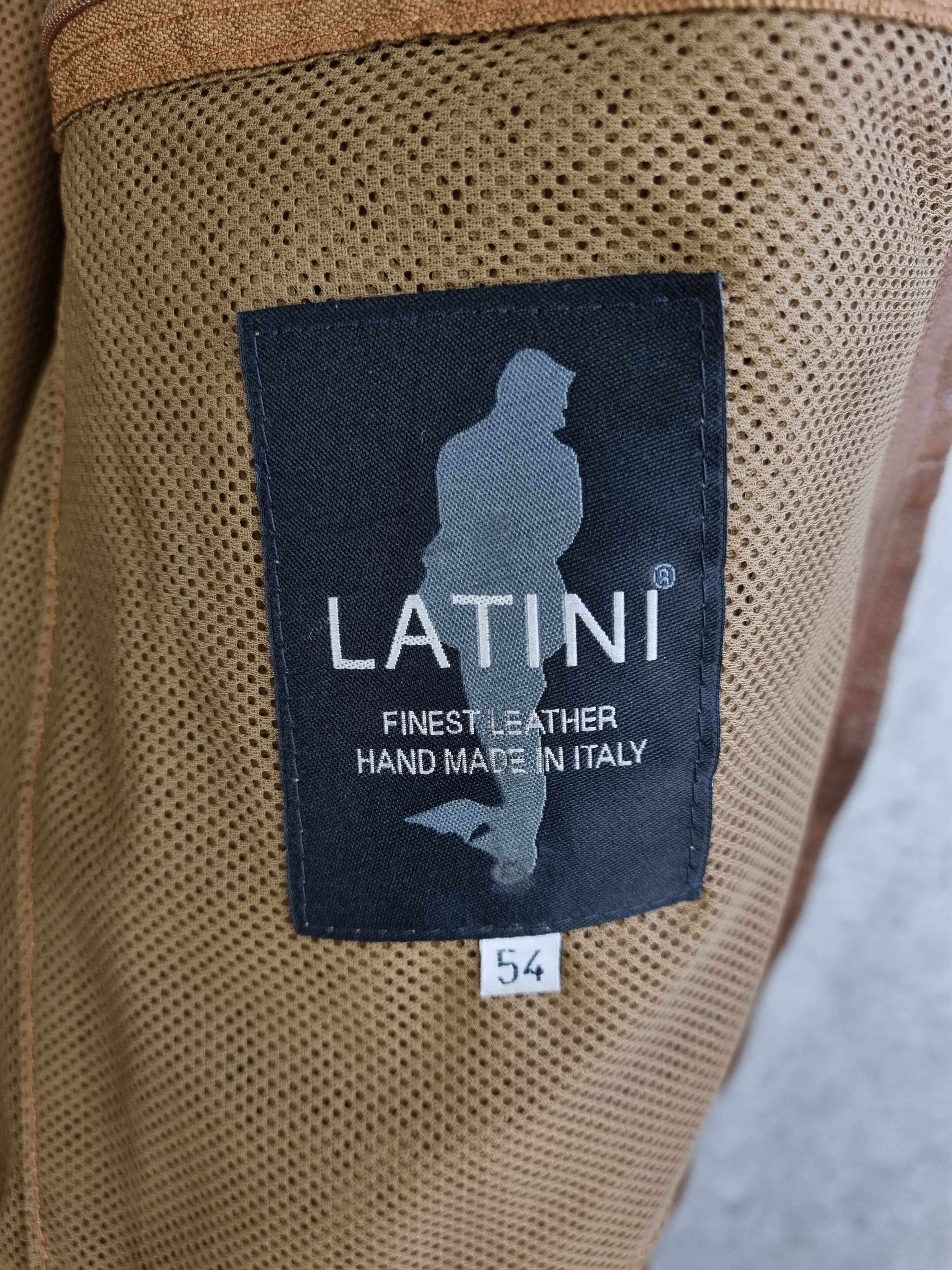 Genuine Leather RRP ±1500$ Rare LATINI Handmade in Italy leather Jacket Size US L / EU 52-54 / 3 - 7 Thumbnail