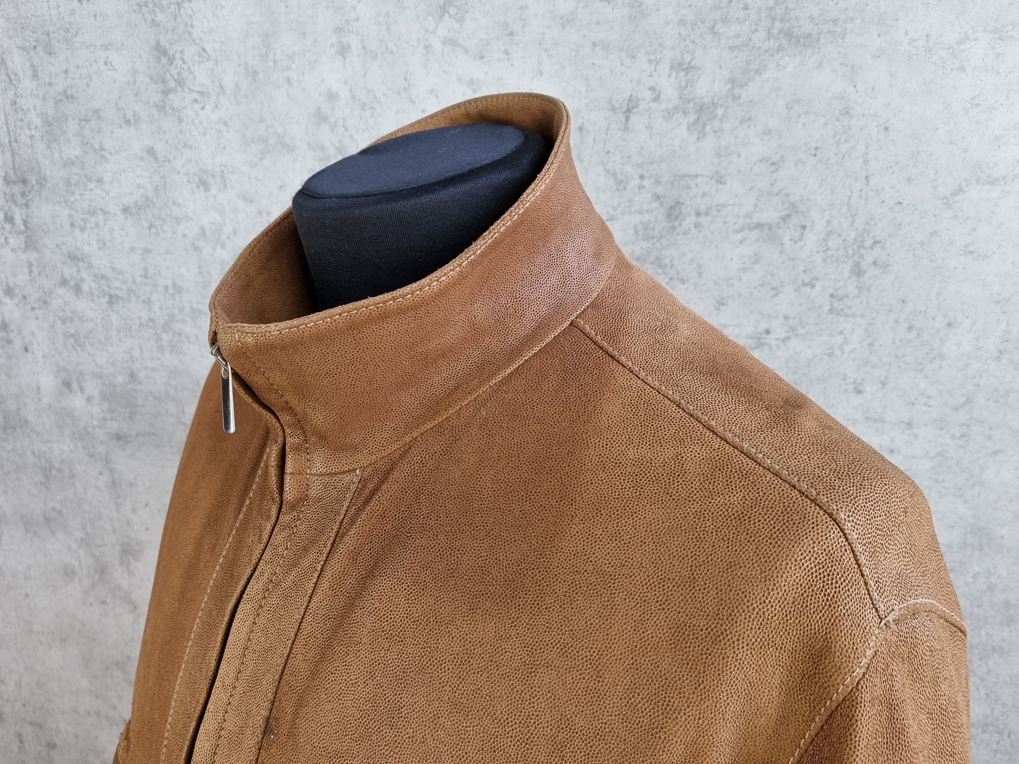 Genuine Leather RRP ±1500$ Rare LATINI Handmade in Italy leather Jacket Size US L / EU 52-54 / 3 - 18 Thumbnail