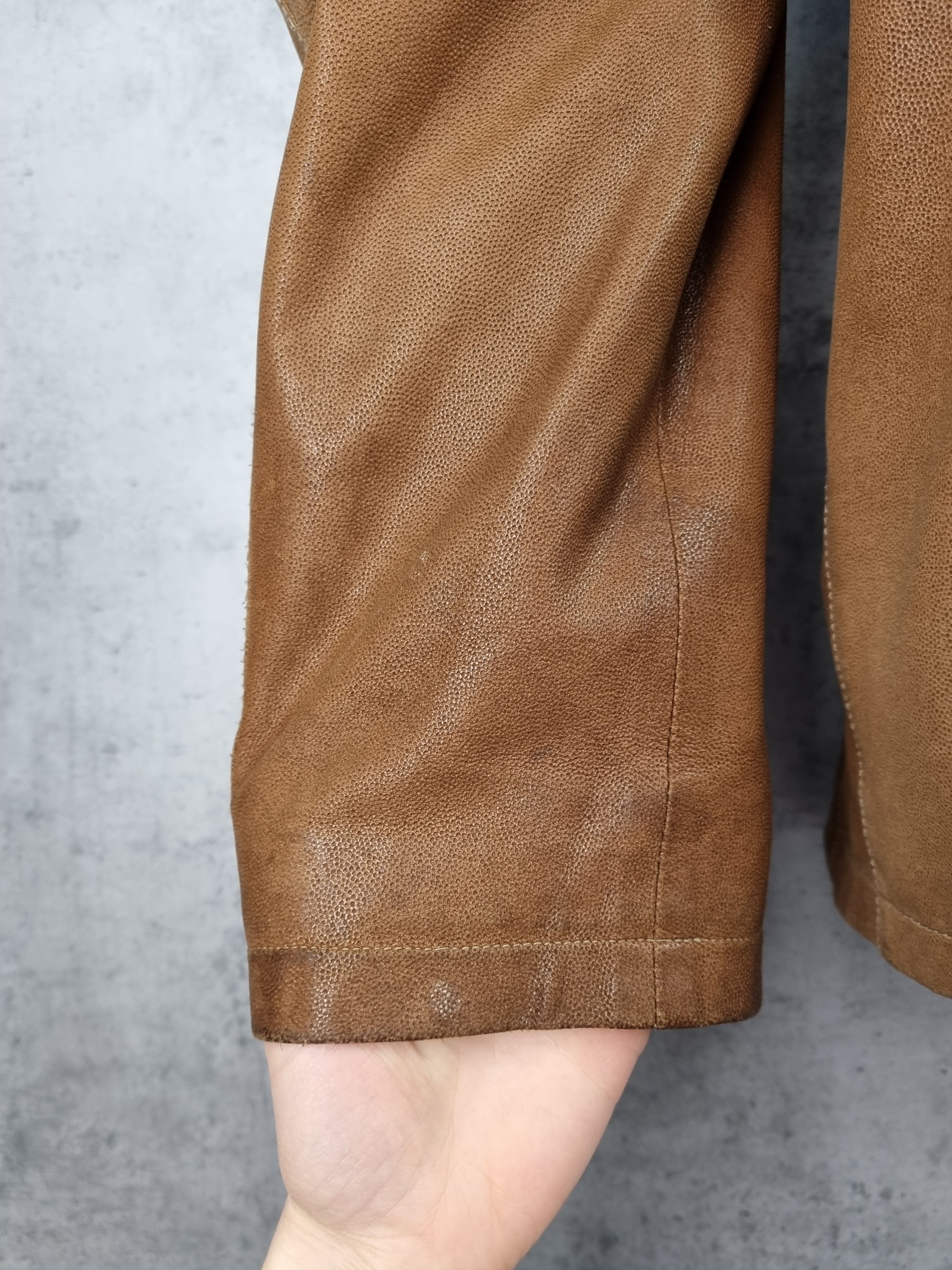 Genuine Leather RRP ±1500$ Rare LATINI Handmade in Italy leather Jacket Size US L / EU 52-54 / 3 - 15 Thumbnail