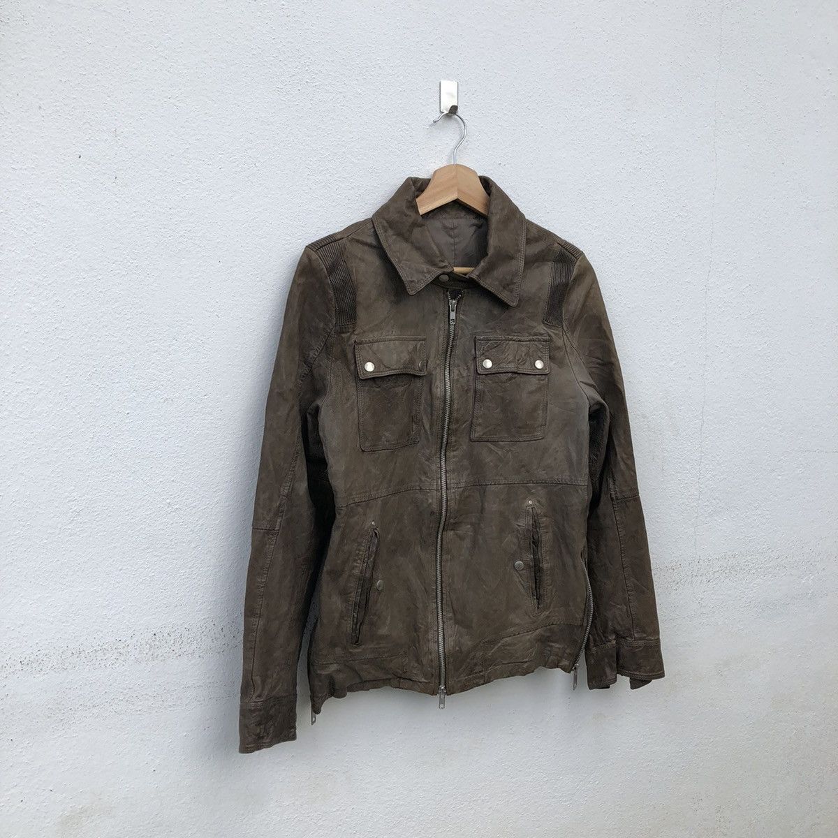 Japanese Brand SEDITIONARIES BIKER PARACHUTE SOFT LEATHER JACKET Size US M / EU 48-50 / 2 - 2 Thumbnail