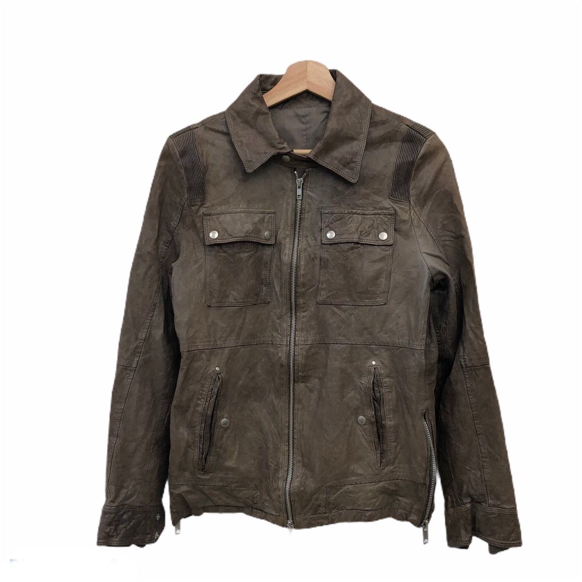 Japanese Brand SEDITIONARIES BIKER PARACHUTE SOFT LEATHER JACKET Size US M / EU 48-50 / 2 - 1 Thumbnail