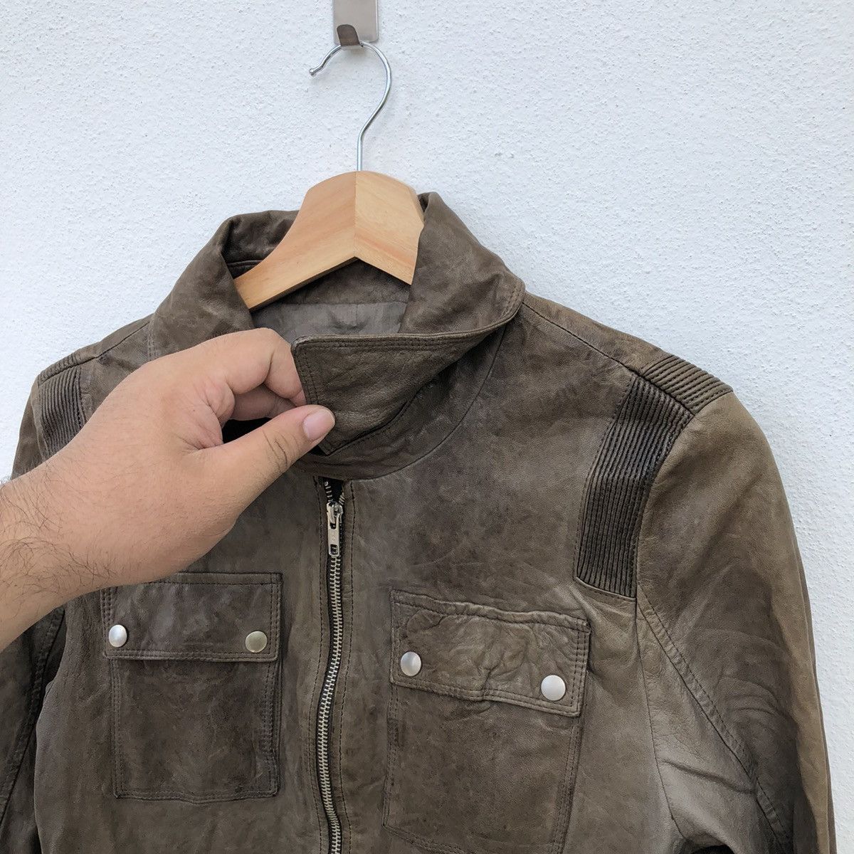 Japanese Brand SEDITIONARIES BIKER PARACHUTE SOFT LEATHER JACKET Size US M / EU 48-50 / 2 - 6 Thumbnail
