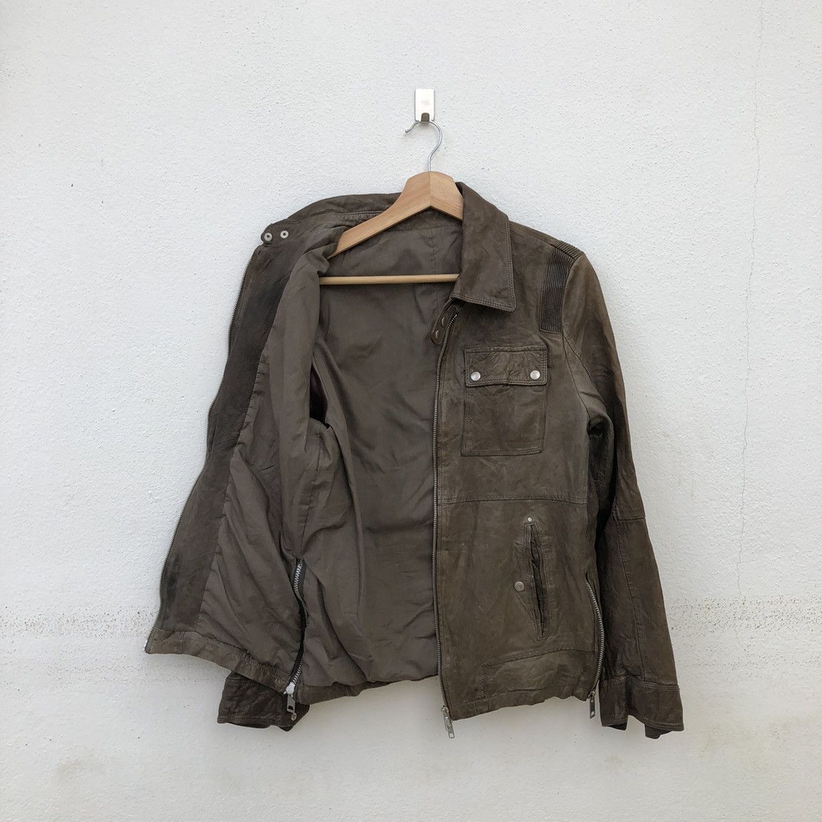 Japanese Brand SEDITIONARIES BIKER PARACHUTE SOFT LEATHER JACKET Size US M / EU 48-50 / 2 - 8 Thumbnail