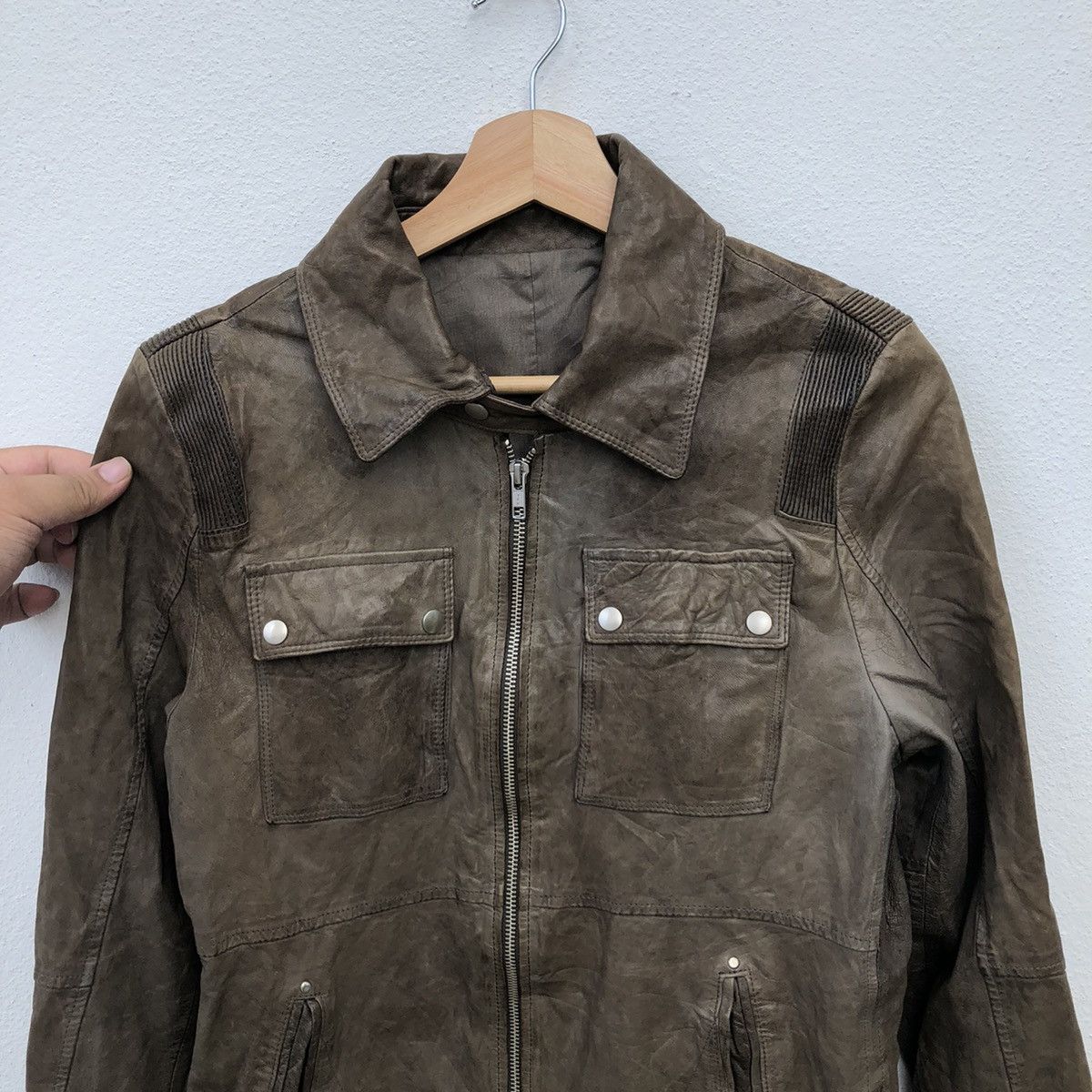 Japanese Brand SEDITIONARIES BIKER PARACHUTE SOFT LEATHER JACKET Size US M / EU 48-50 / 2 - 3 Thumbnail