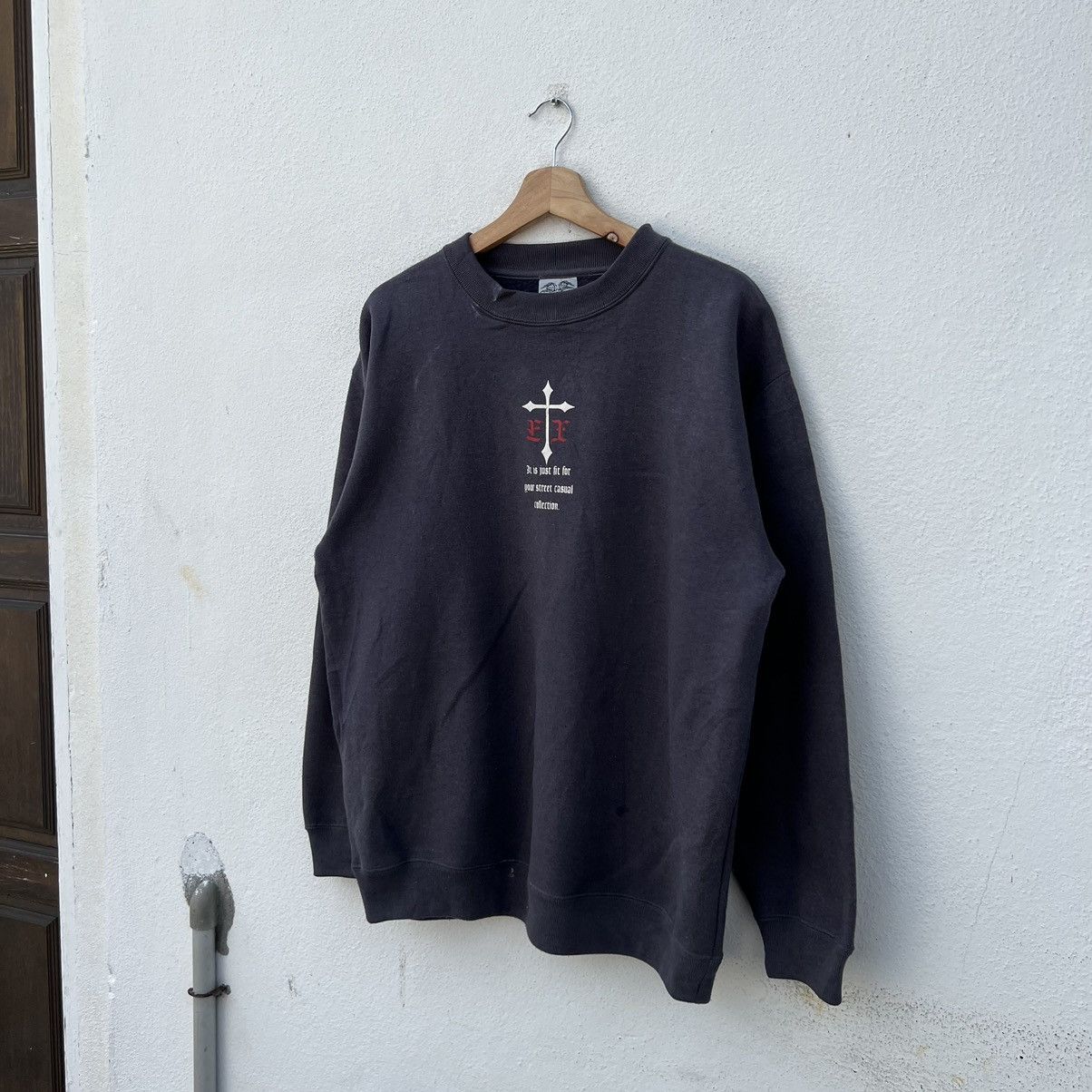 Japanese Brand BULLET NOISE BIG LOGO SWEATSHIRT INSPIRED BY CHROME HEARTS Size US L / EU 52-54 / 3 - 3 Thumbnail