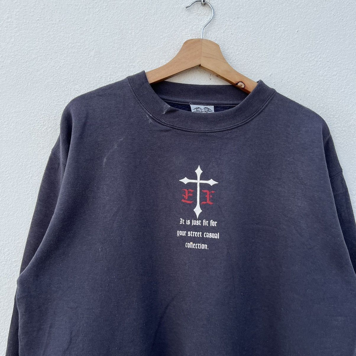 Japanese Brand BULLET NOISE BIG LOGO SWEATSHIRT INSPIRED BY CHROME HEARTS Size US L / EU 52-54 / 3 - 4 Thumbnail