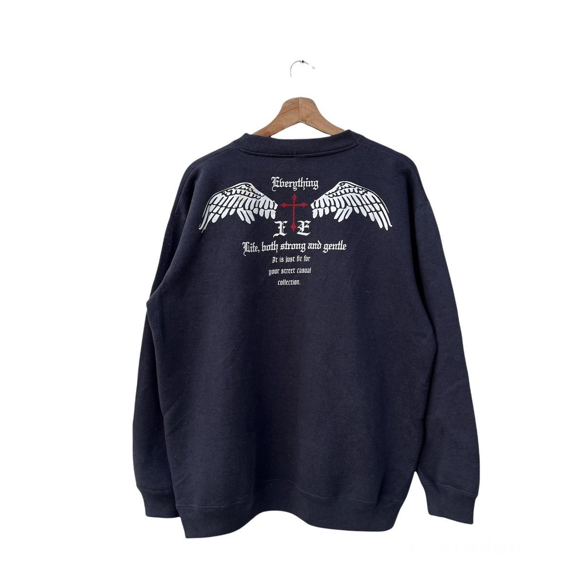 Japanese Brand BULLET NOISE BIG LOGO SWEATSHIRT INSPIRED BY CHROME HEARTS Size US L / EU 52-54 / 3 - 1 Thumbnail