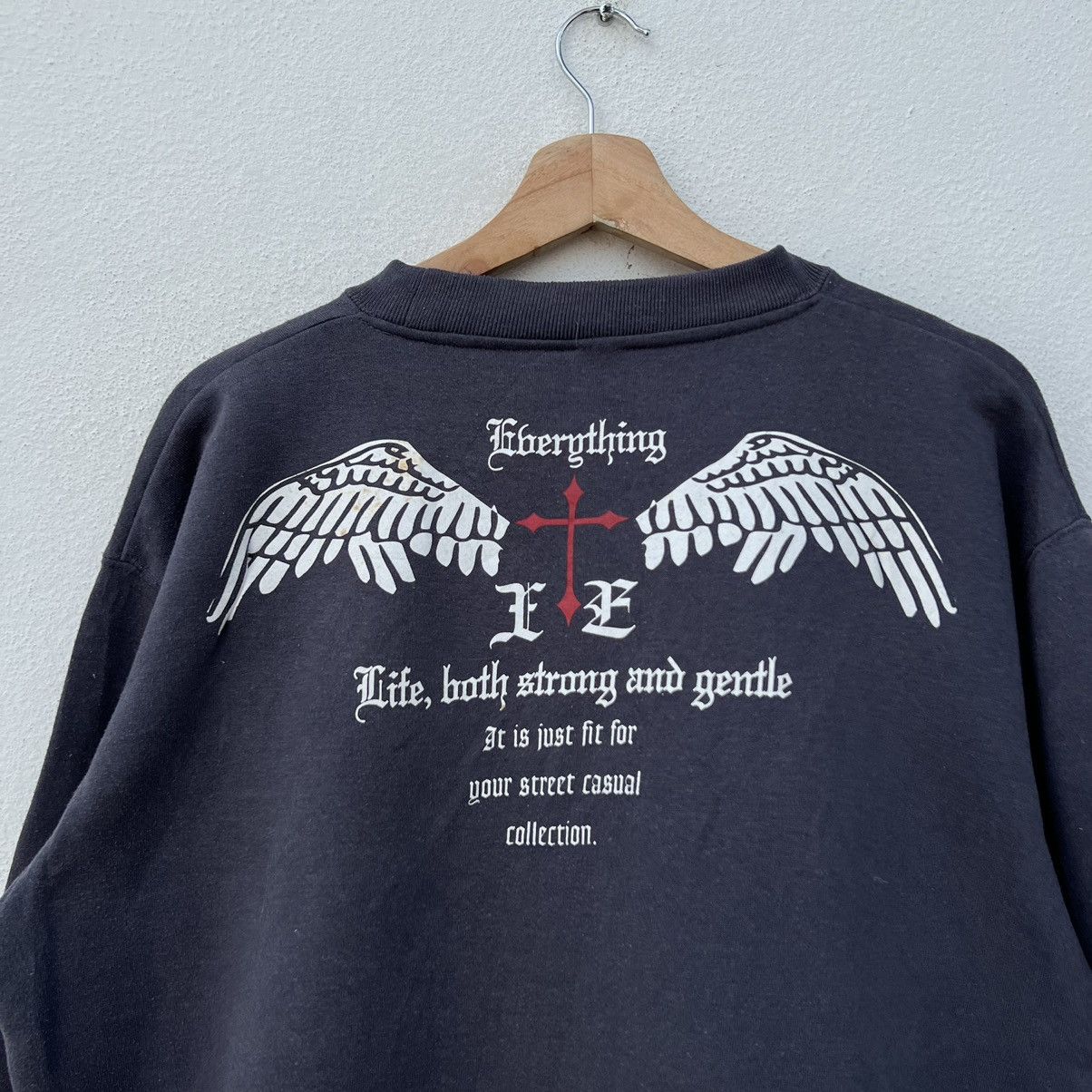 Japanese Brand BULLET NOISE BIG LOGO SWEATSHIRT INSPIRED BY CHROME HEARTS Size US L / EU 52-54 / 3 - 10 Thumbnail