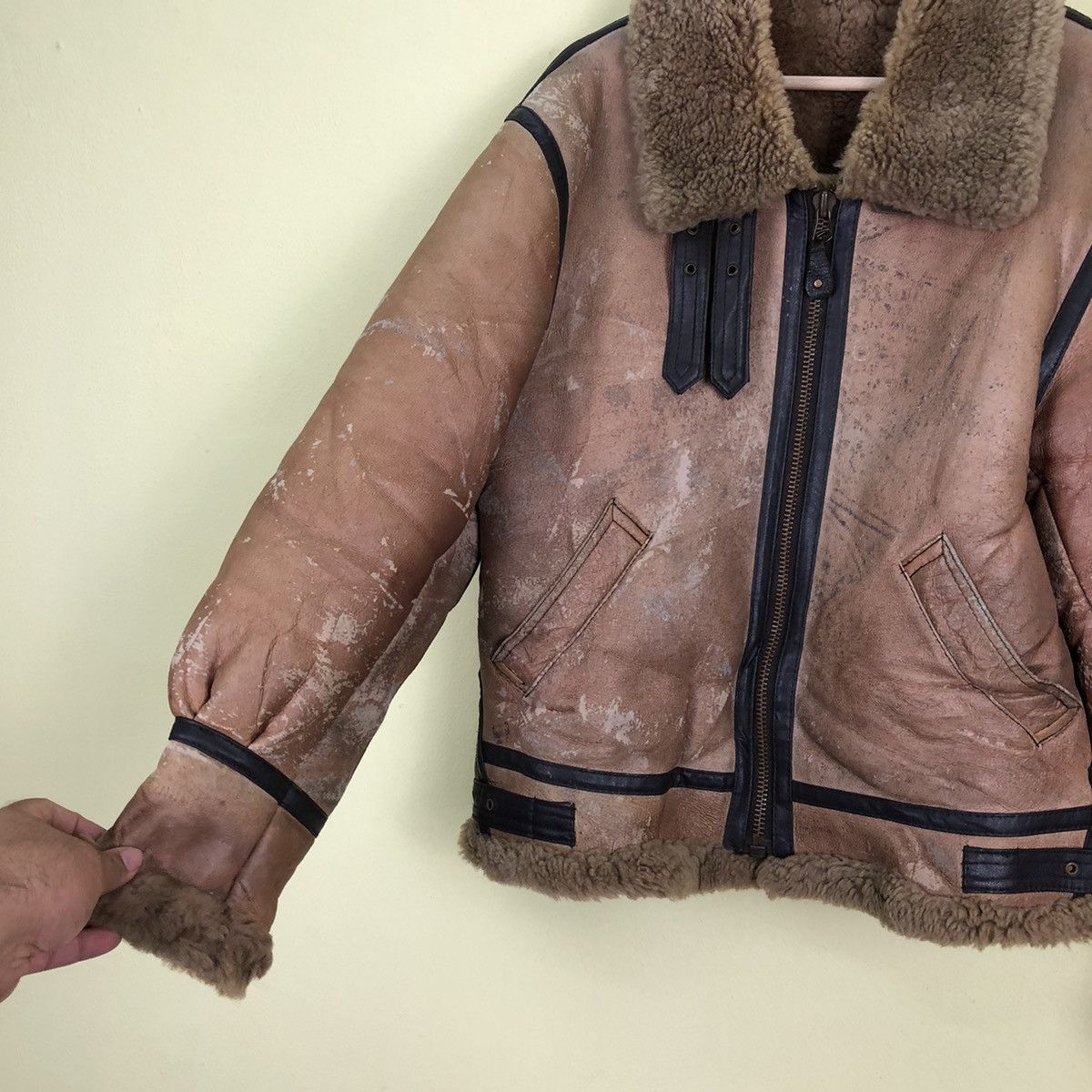 Vintage Vintage B 3 Leather Military Design Size US L / EU 52-54 / 3 - 4 Thumbnail