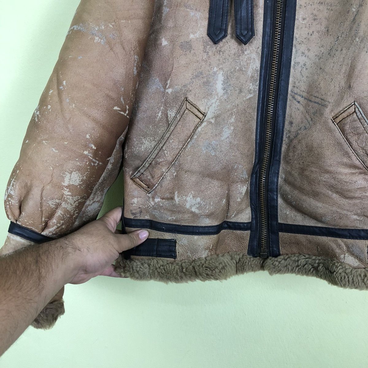 Vintage Vintage B 3 Leather Military Design Size US L / EU 52-54 / 3 - 7 Thumbnail