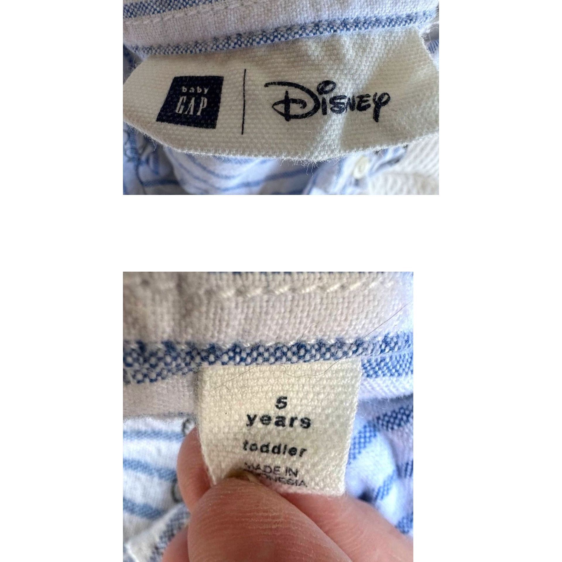 Disney × Gap × Vintage Gap Baby Toddler Button Down Shirt 5T All Over Print Mick Size US S / EU 44-46 / 1 - 12 Thumbnail