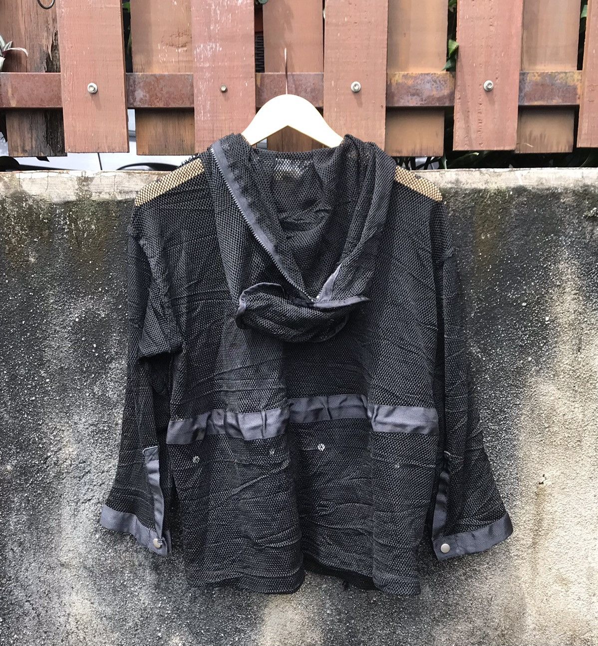 Issey Miyake Archival Issey Miyake Detachable Pocket Mesh Hoodie Jacket Size US M / EU 48-50 / 2 - 16 Thumbnail