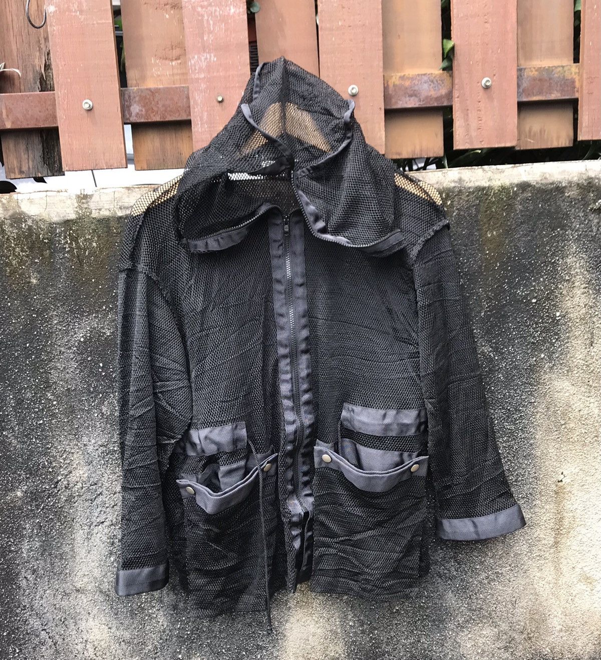 Issey Miyake Archival Issey Miyake Detachable Pocket Mesh Hoodie Jacket Size US M / EU 48-50 / 2 - 15 Thumbnail