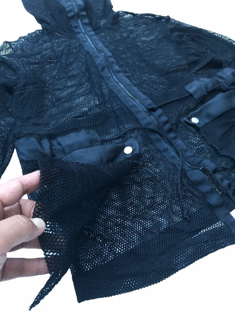 Issey Miyake Archival Issey Miyake Detachable Pocket Mesh Hoodie Jacket Size US M / EU 48-50 / 2 - 8 Thumbnail