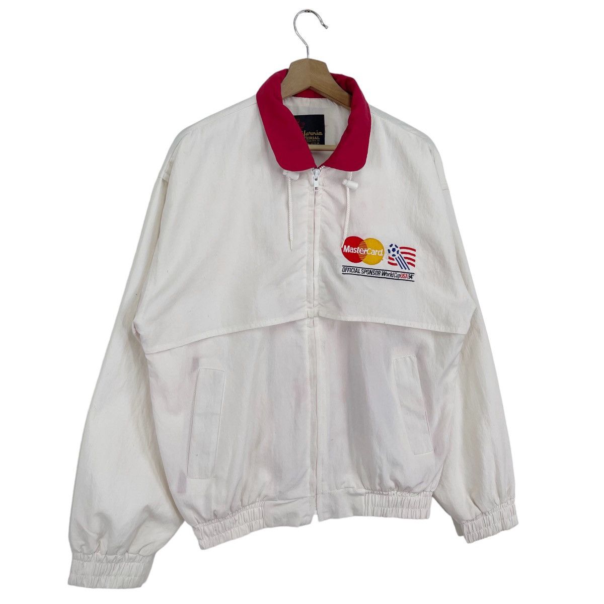 Vintage 1994 World Cup USA Mastercard Sponsored Bomber Jacket Size US M / EU 48-50 / 2 - 3 Thumbnail
