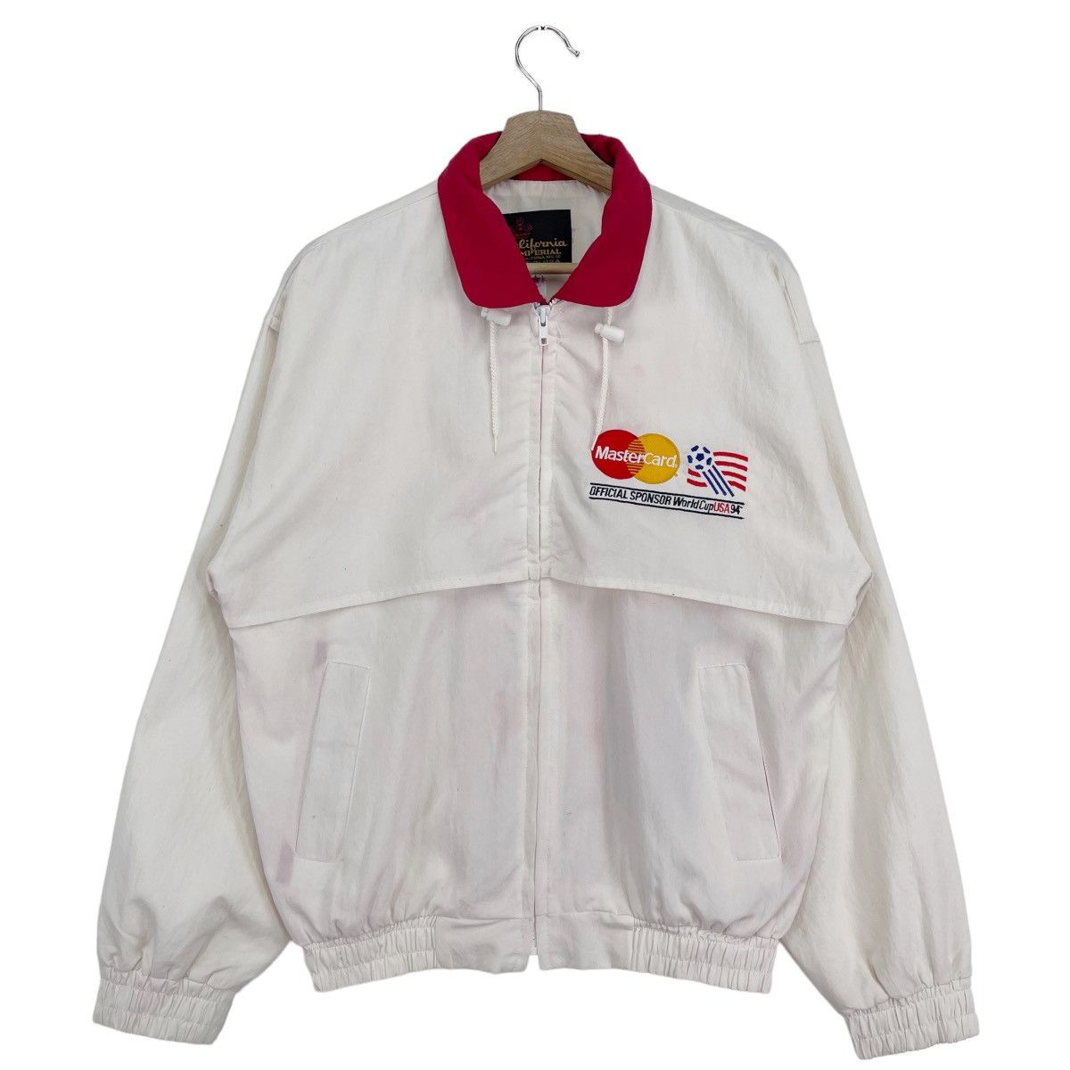 Vintage 1994 World Cup USA Mastercard Sponsored Bomber Jacket Size US M / EU 48-50 / 2 - 1 Thumbnail