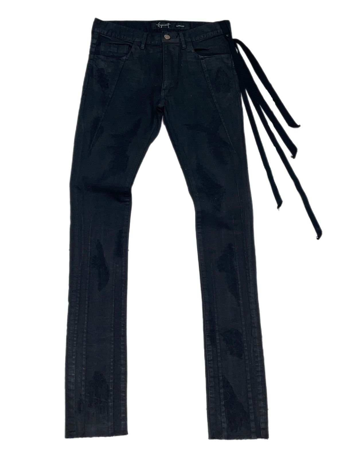 image of Fagassent Toshiki Aoki Toshiki Aoki Bondage Style Strap Denim in Black, Men's (Size 31)