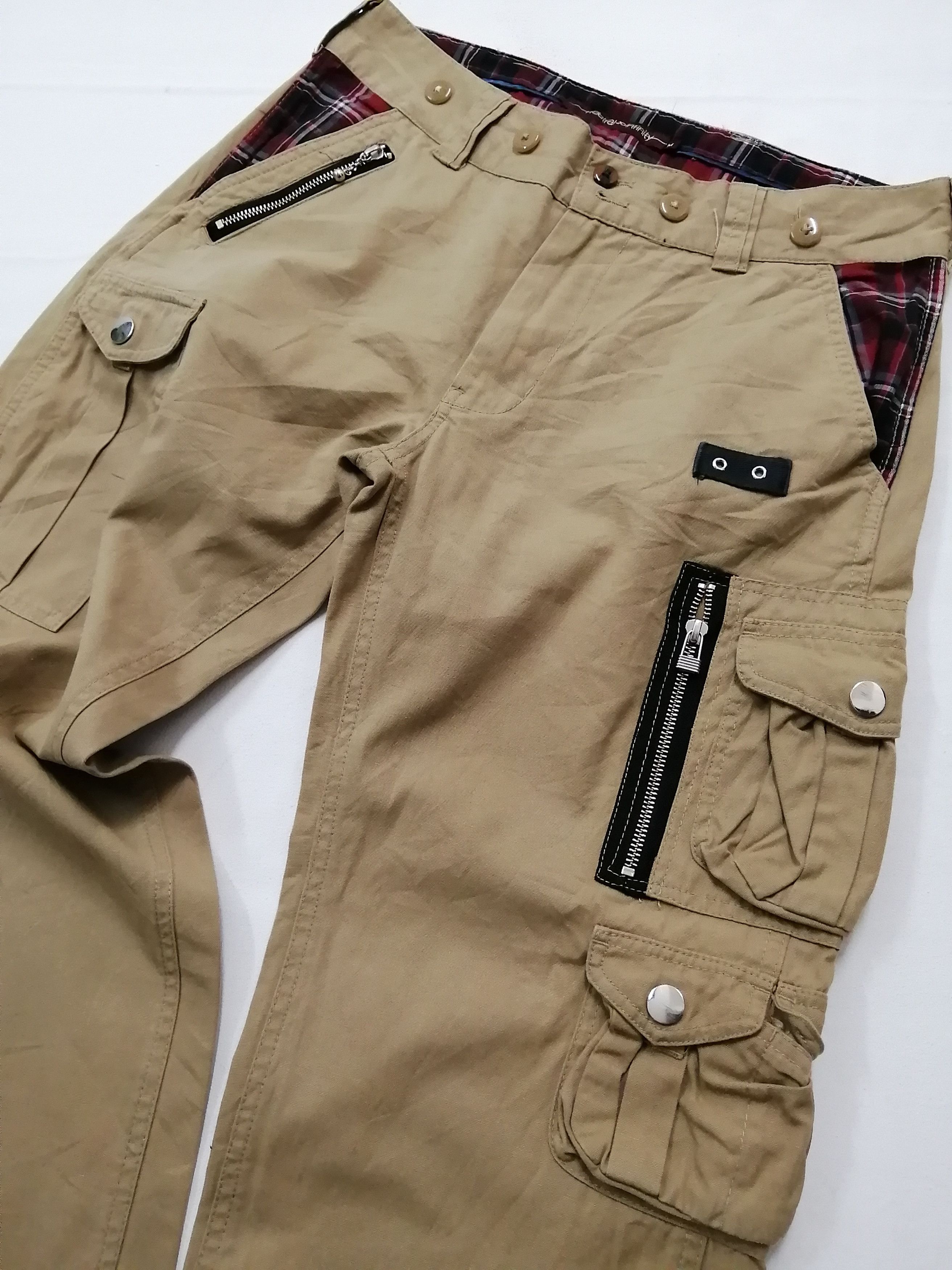 Japanese Brand Neutral Infinity Japanese Multipocket Cargo Pants Size US 33 - 7 Thumbnail