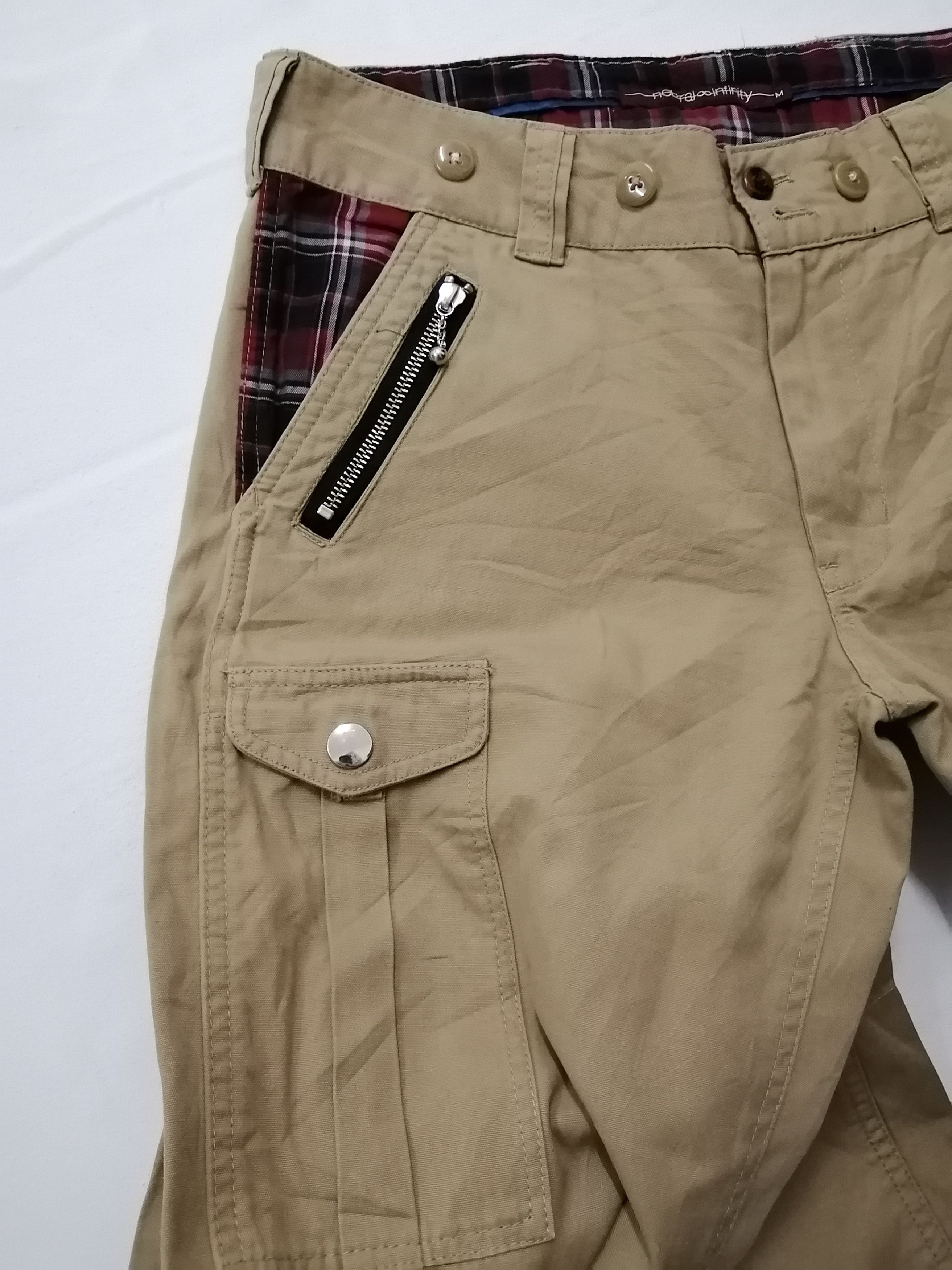 Japanese Brand Neutral Infinity Japanese Multipocket Cargo Pants Size US 33 - 5 Thumbnail