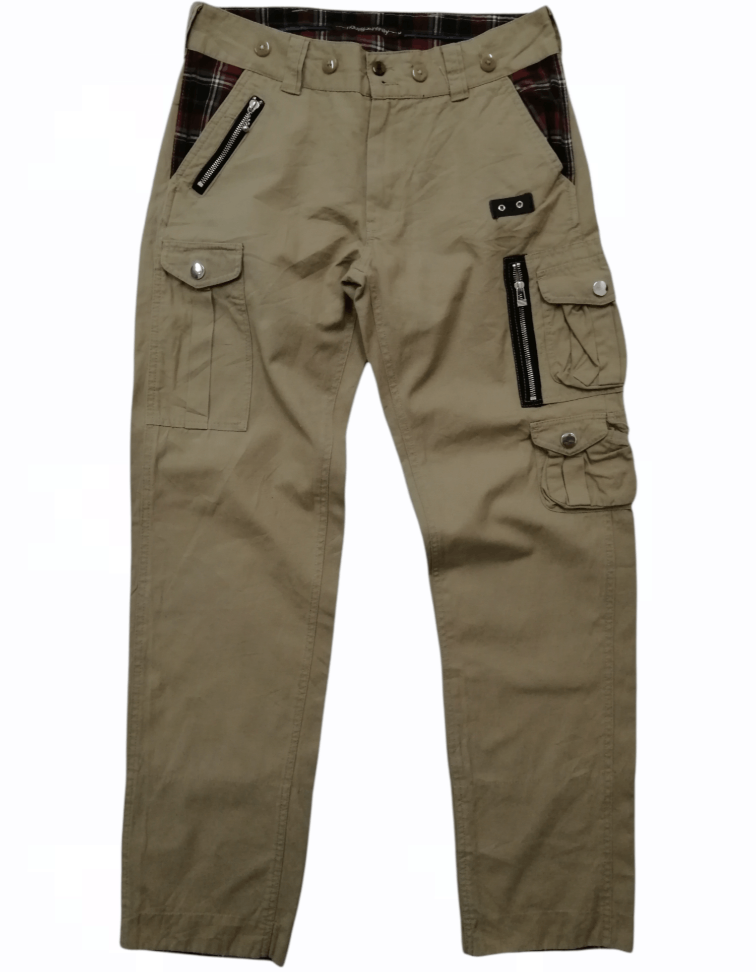 image of Archival Clothing x Beauty Beast Neutral Infinity Japanese Multipocket Cargo Pants in Cream (Size 3