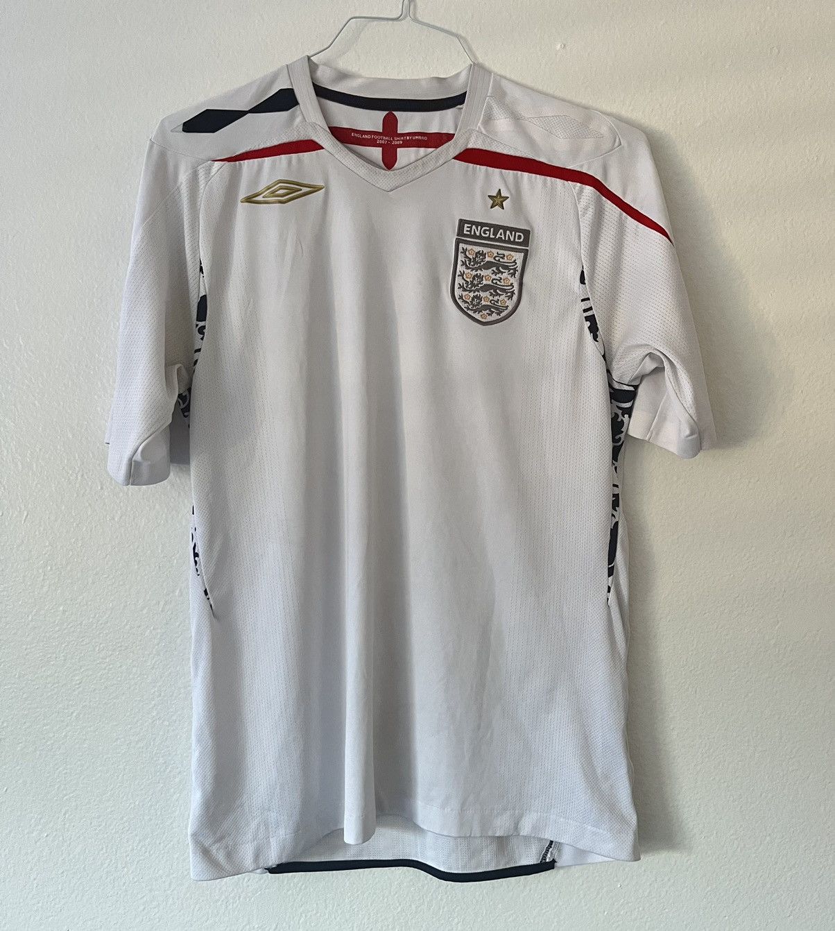 England soccer jersey