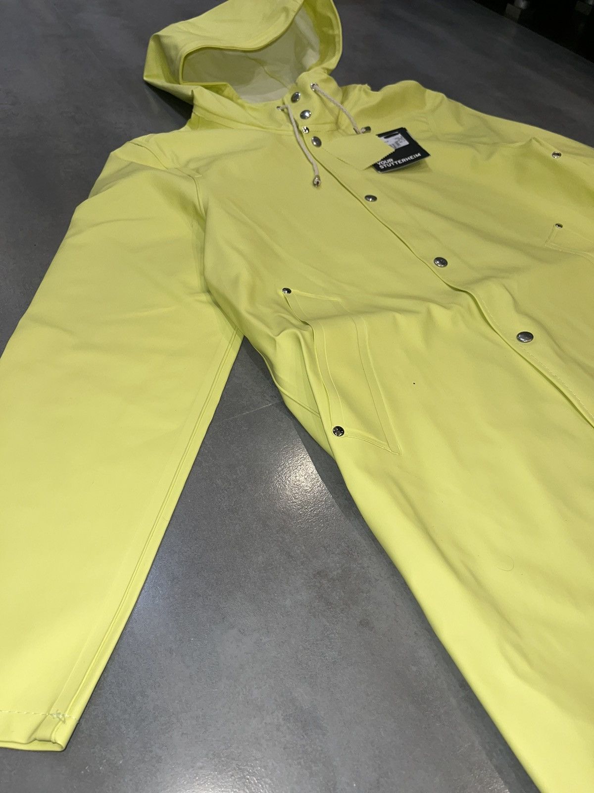 Stutterheim DS! Stutterheim Stockholm Lemon Raincoat Size US M / EU 48-50 / 2 - 9 Thumbnail