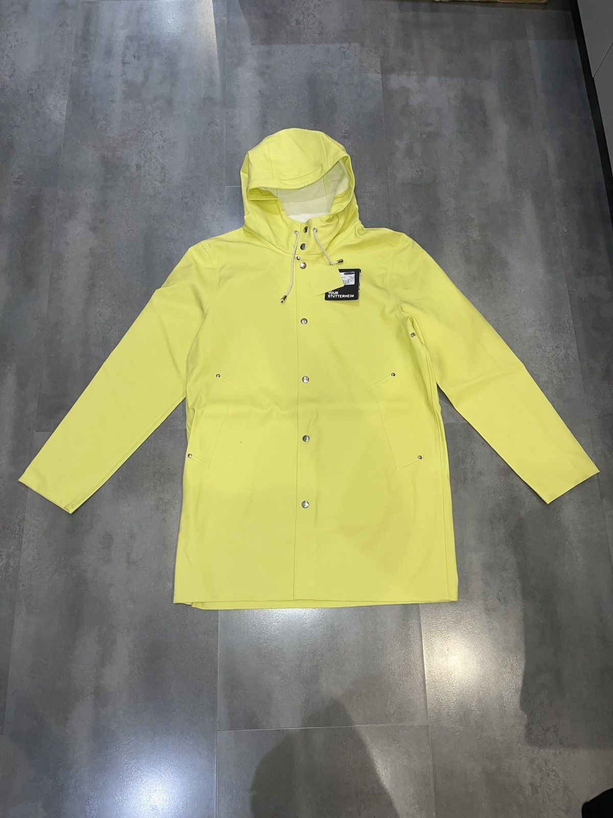 Stutterheim DS! Stutterheim Stockholm Lemon Raincoat Size US M / EU 48-50 / 2 - 6 Thumbnail
