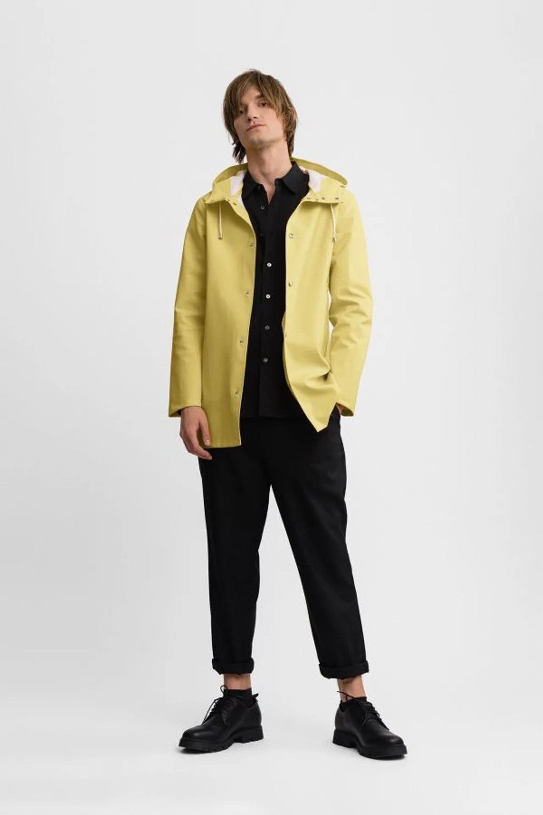 Stutterheim DS! Stutterheim Stockholm Lemon Raincoat Size US M / EU 48-50 / 2 - 3 Thumbnail