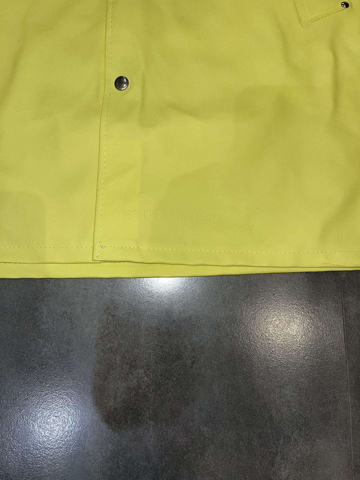 Stutterheim DS! Stutterheim Stockholm Lemon Raincoat Size US M / EU 48-50 / 2 - 12 Thumbnail